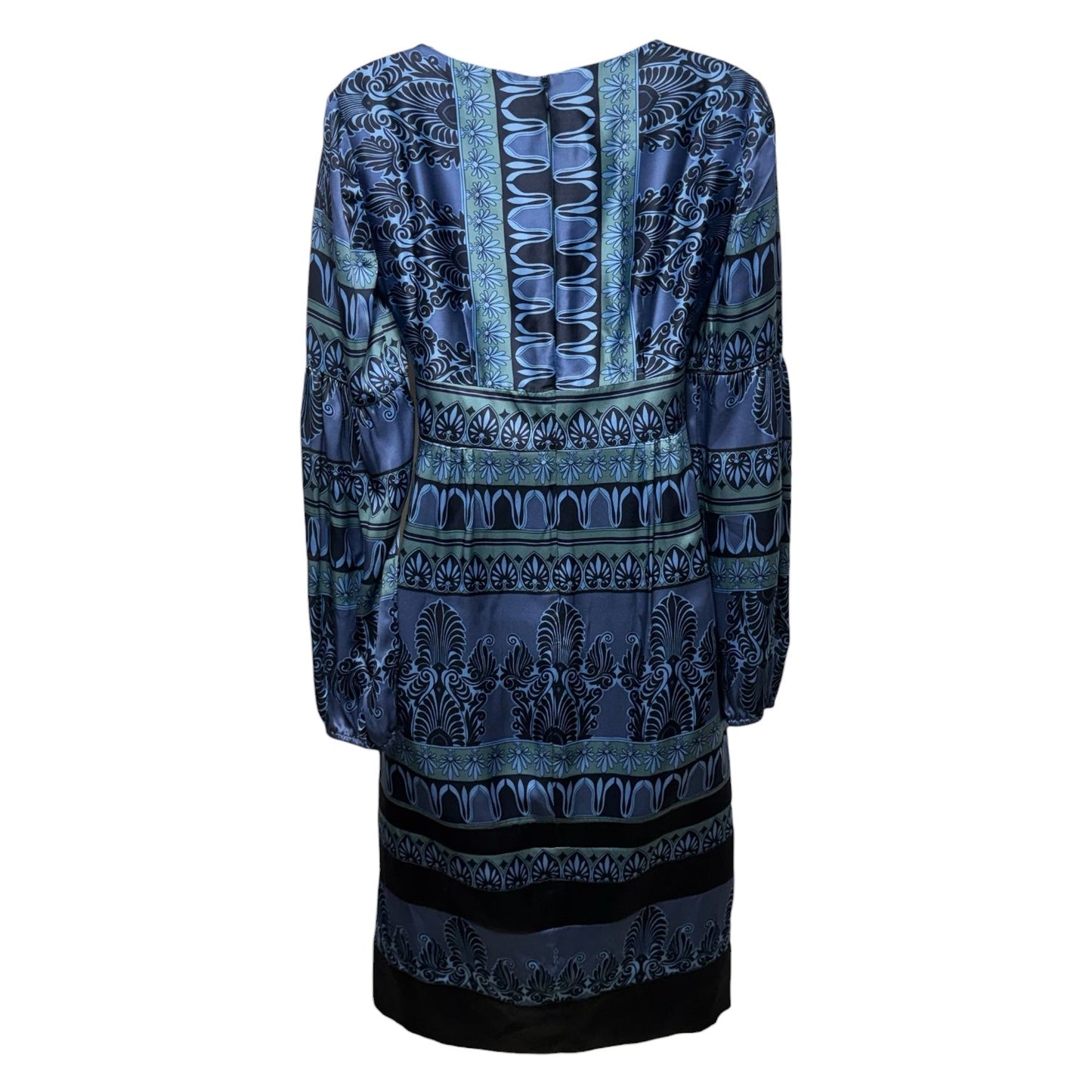 Bohemian Print Silk Midi Dress By Nanette Lepore In Blue, Size: 2