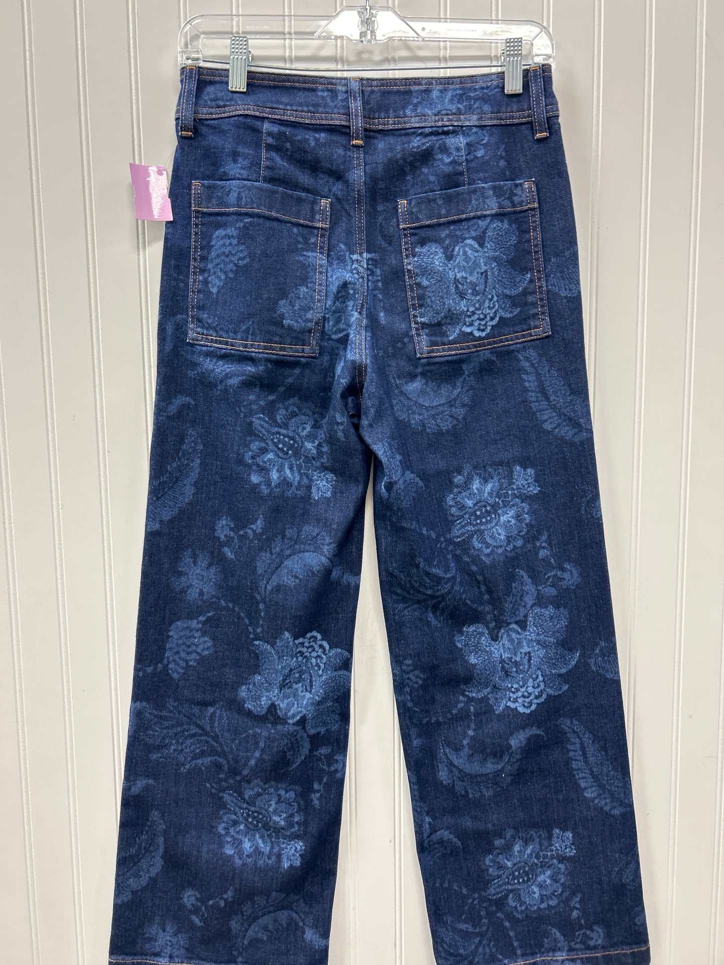 Jeans Wide Leg By Chicos In Blue Denim, Size:0P