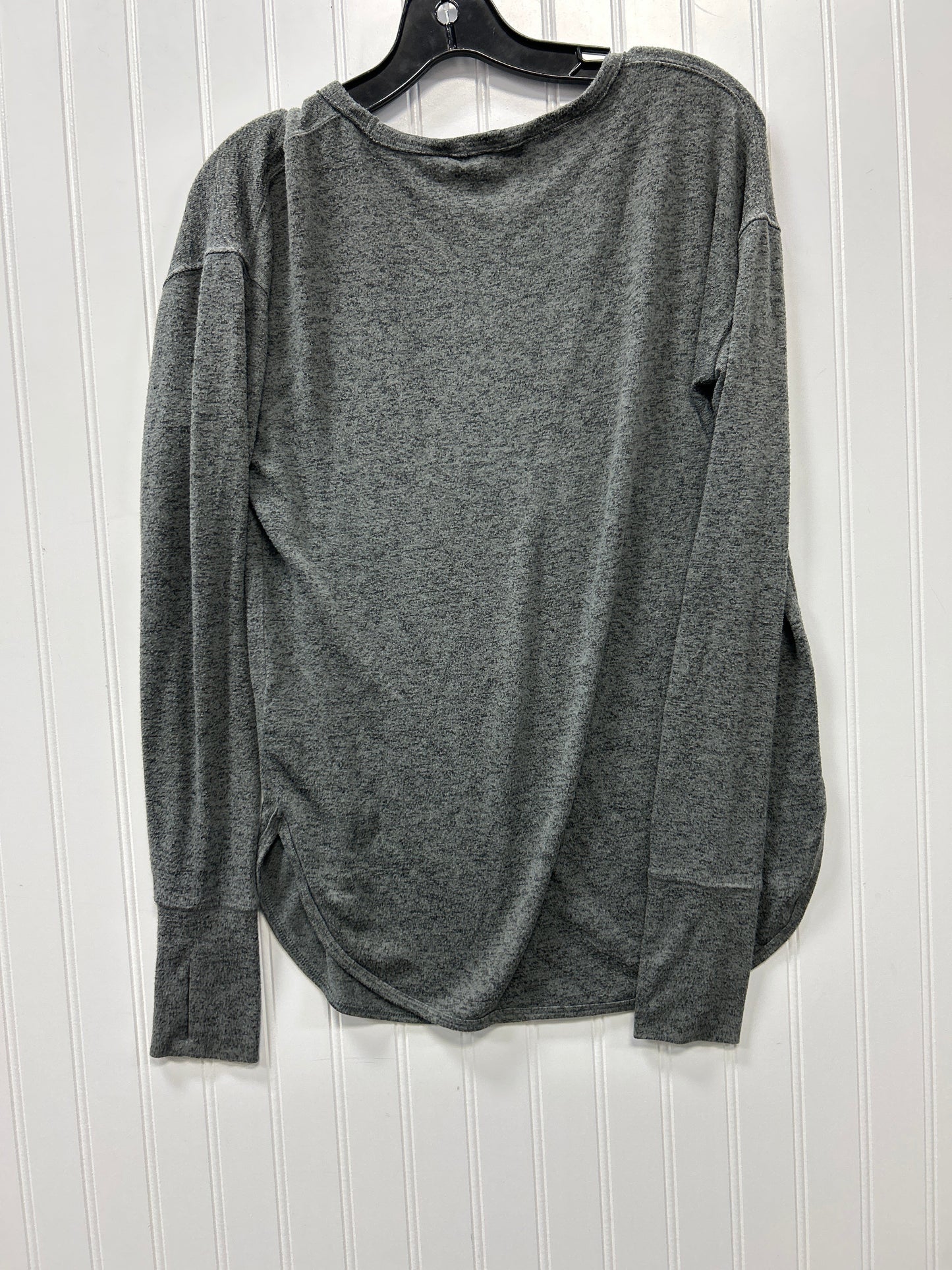 Athletic Top Ls Collar By Athleta In Grey, Size:S