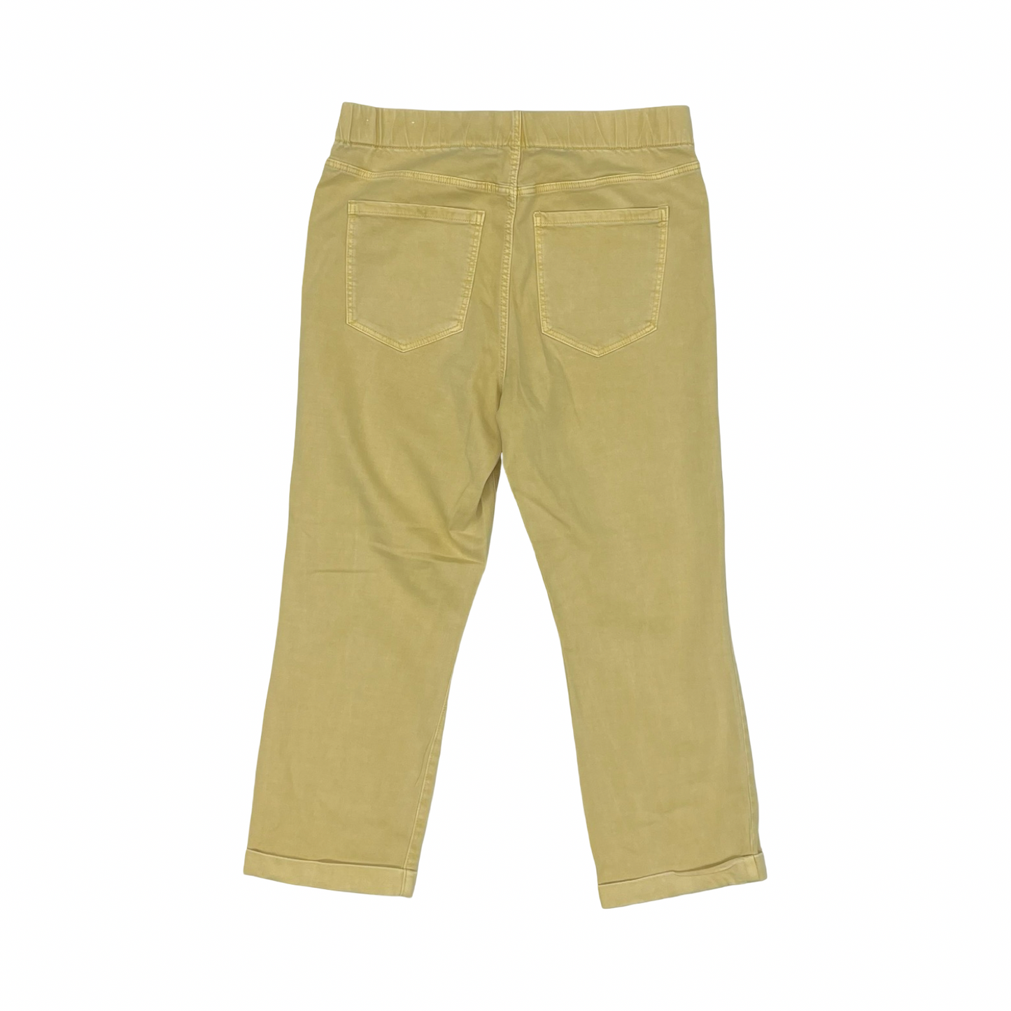 Pants Cropped By Liverpool In Yellow, Size:8
