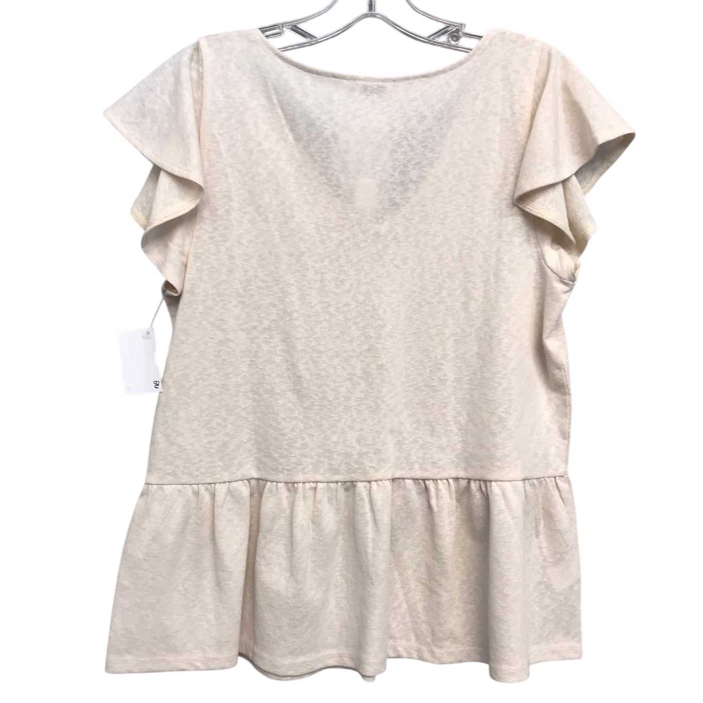 Top Ss By Loft In Cream, Size:Xs