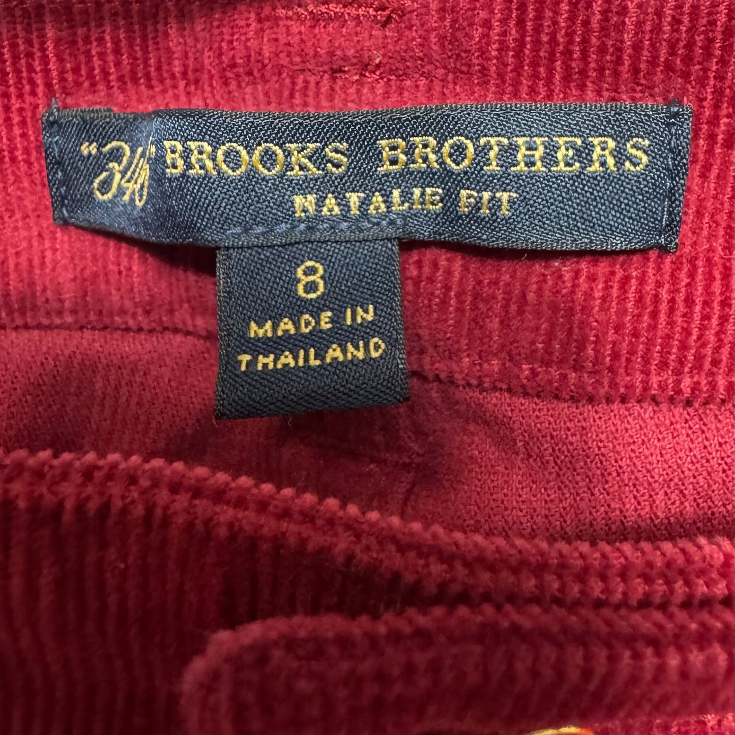 Natalie Pants Corduroy By Brooks Brothers In Red, Size: 8