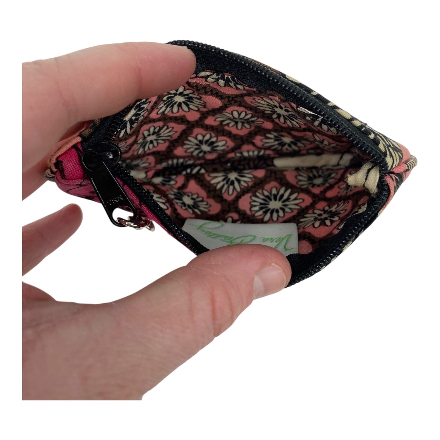 Coin Purse By Vera Bradley In Brown & Pink, Size:Small