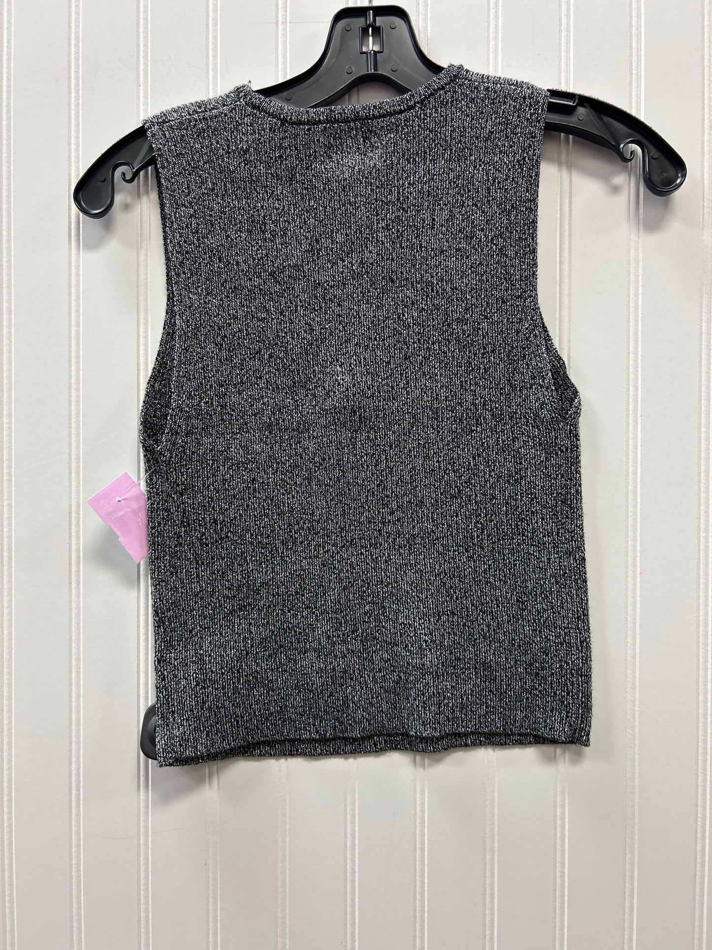 Top Sleeveless By A New Day In Silver, Size:S