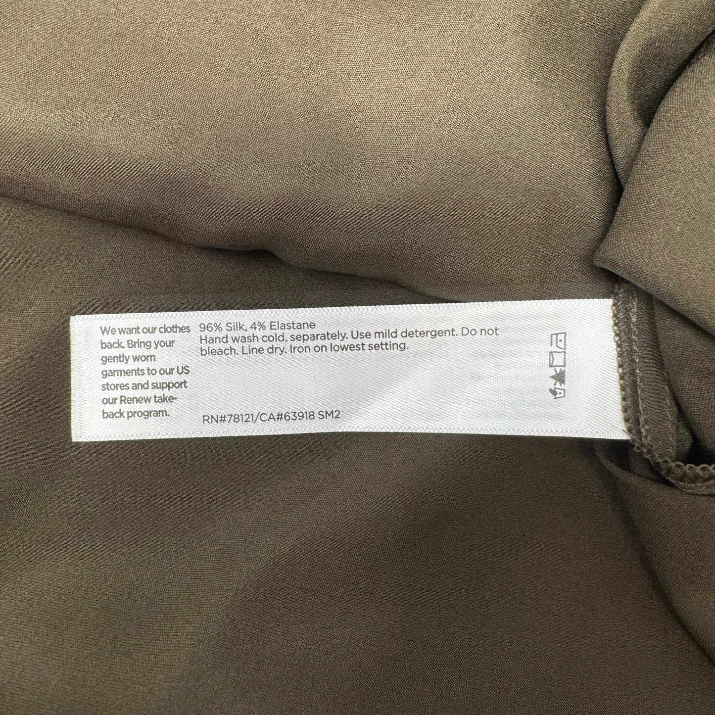 Silk Top Sleeveless By Eileen Fisher In Brown, Size: S