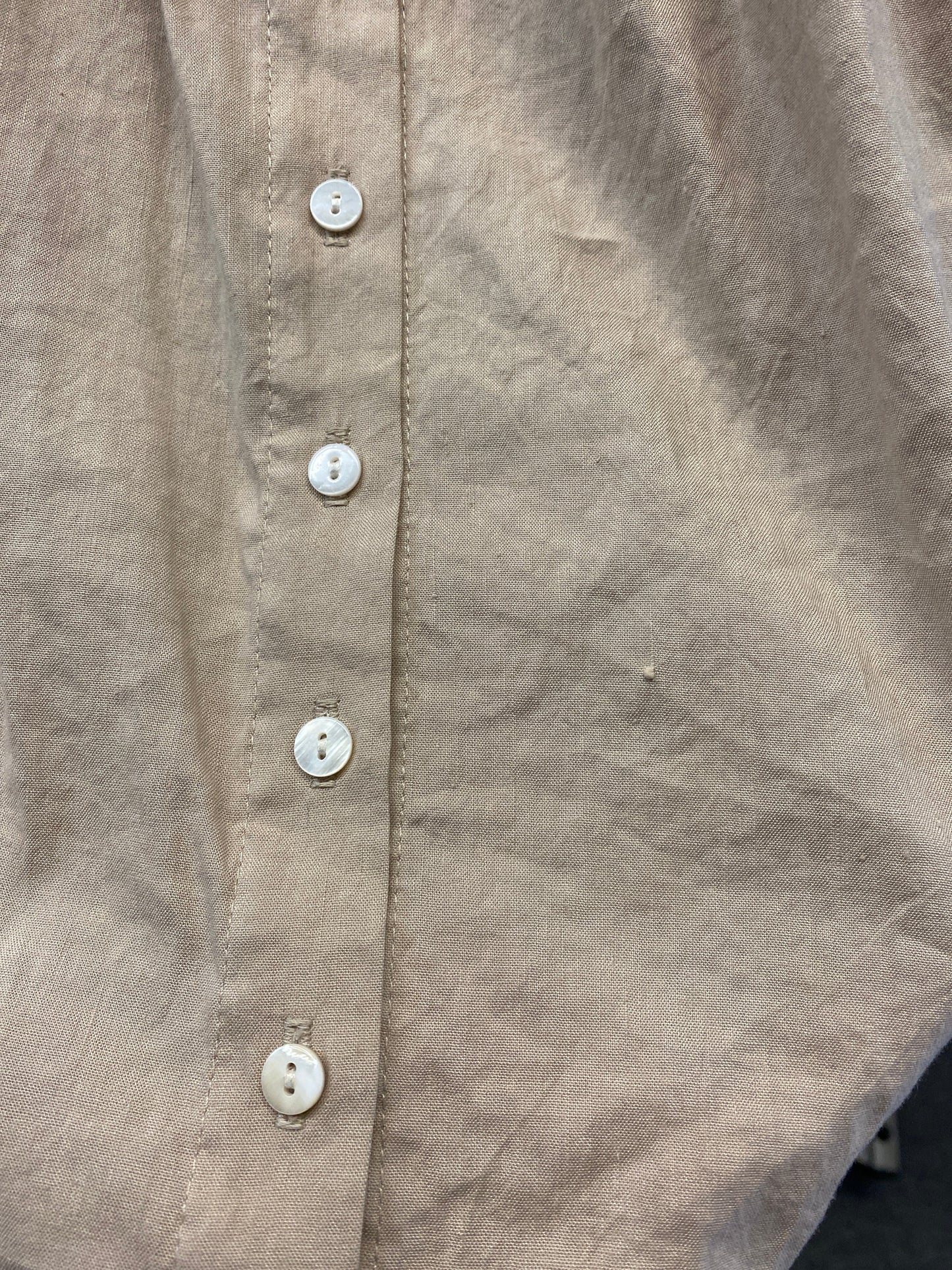 Top Short Sleeve By Fifteen Twenty In Brown, Size: L