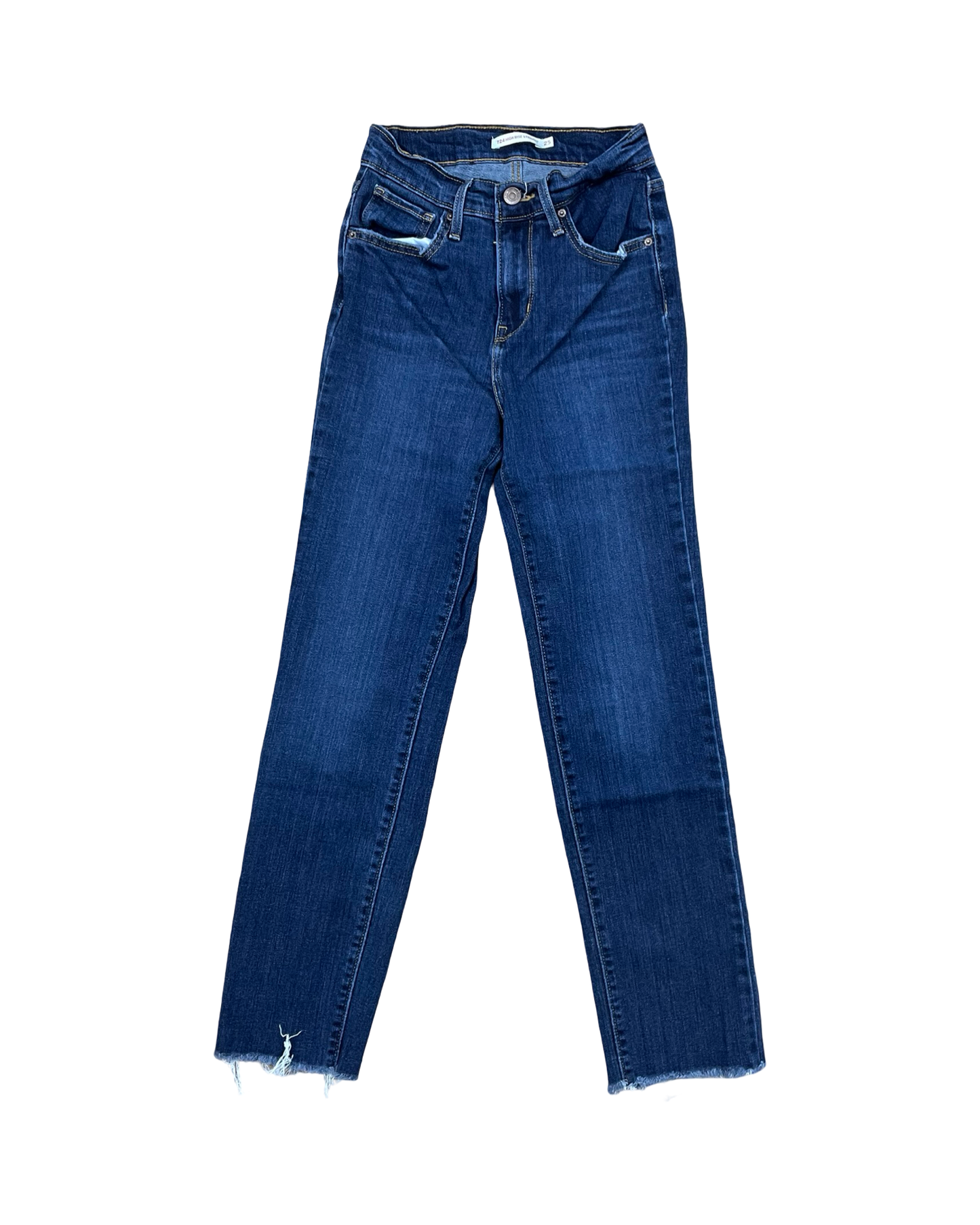Jeans Skinny By Levis In Blue Denim, Size:2