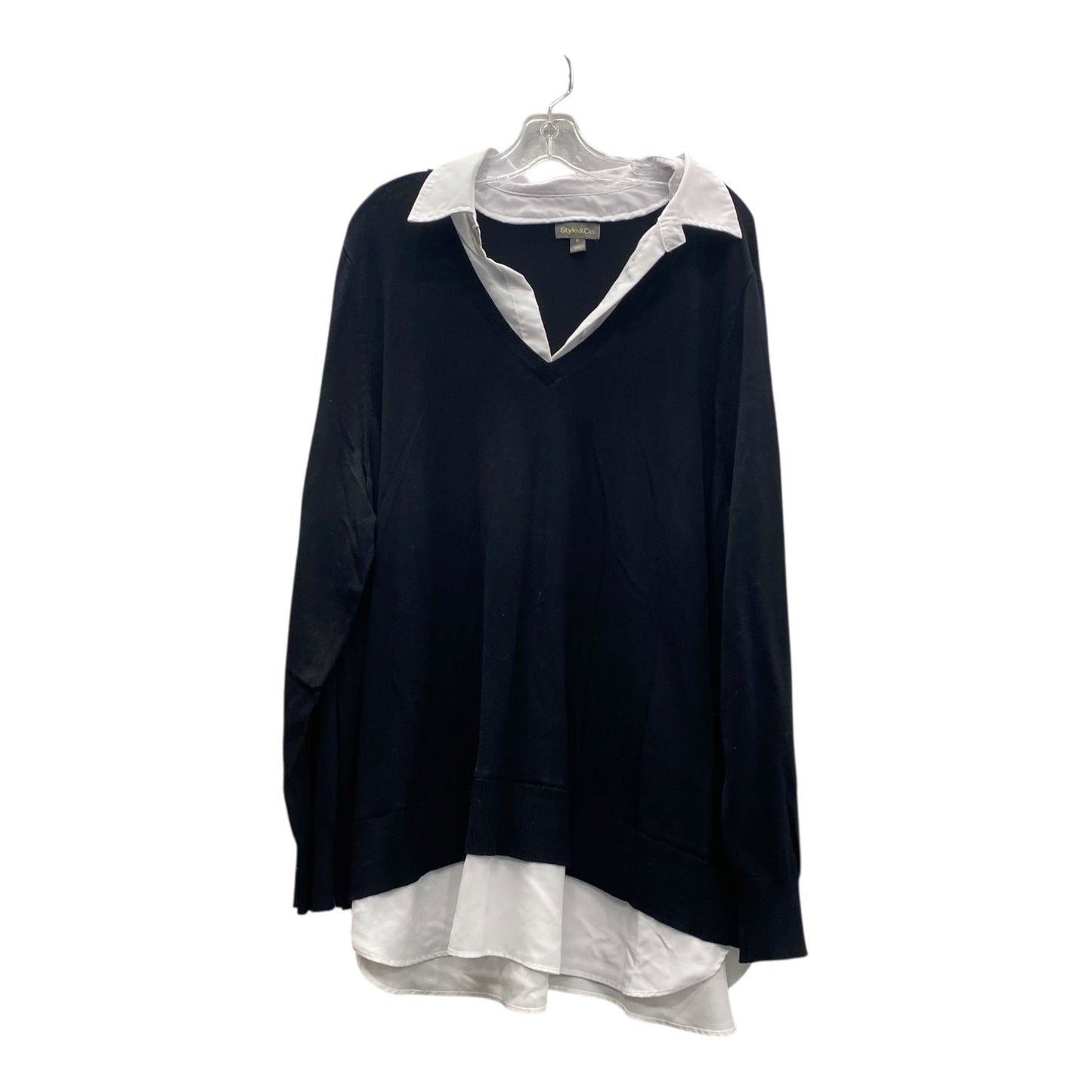 Top Ls By Style And Company In Black, Size:4X