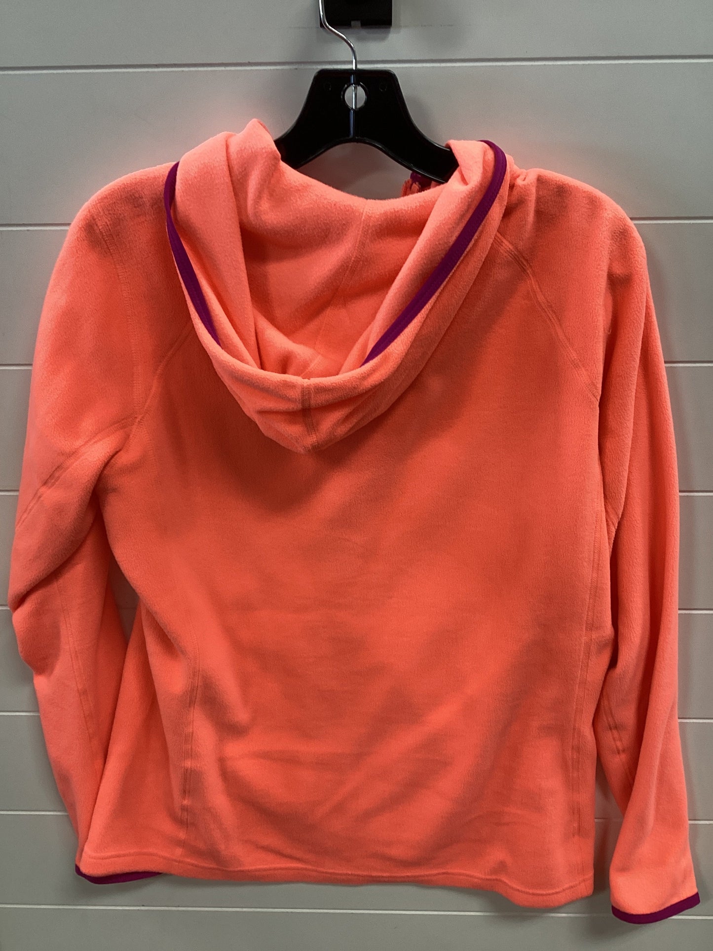 Athletic Top Ls Hoodie By The North Face In Orange, Size:L