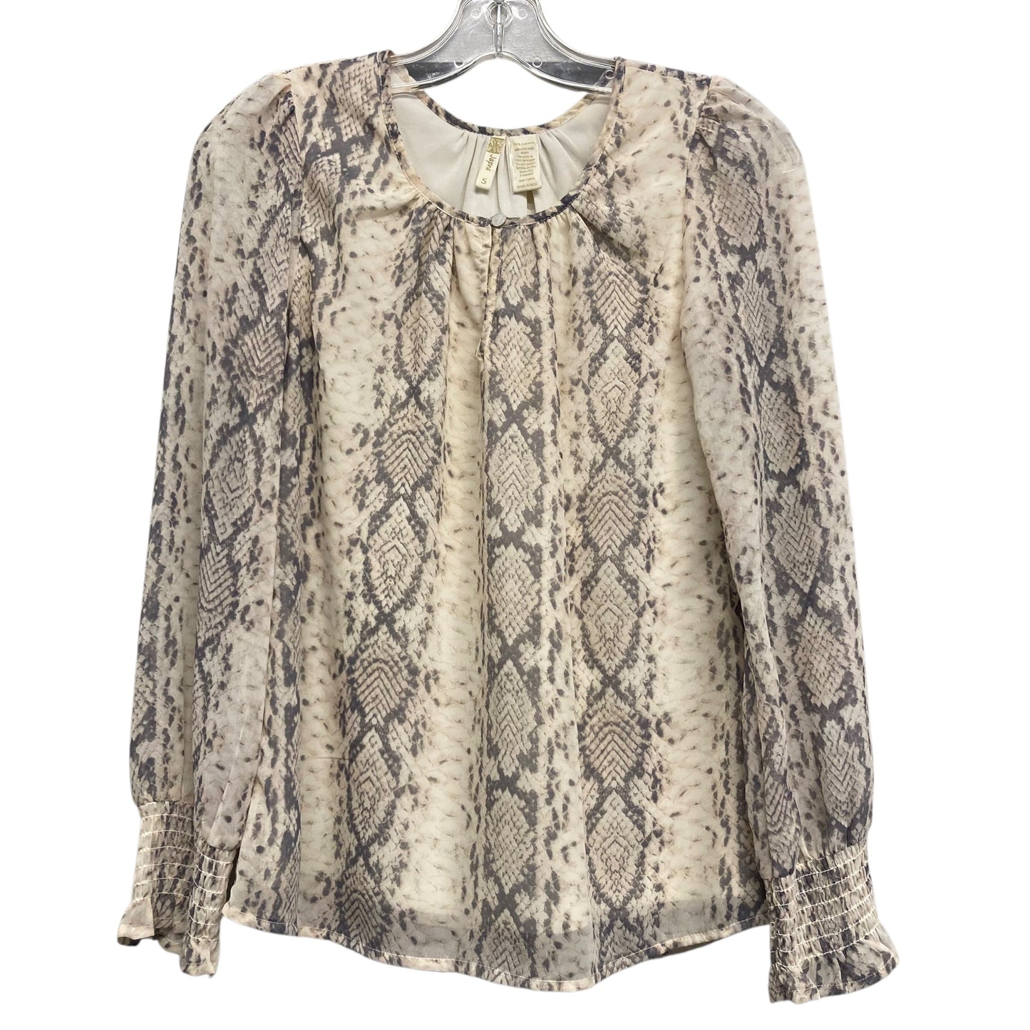 Top Ls By Japna In Snakeskin Print, Size:S
