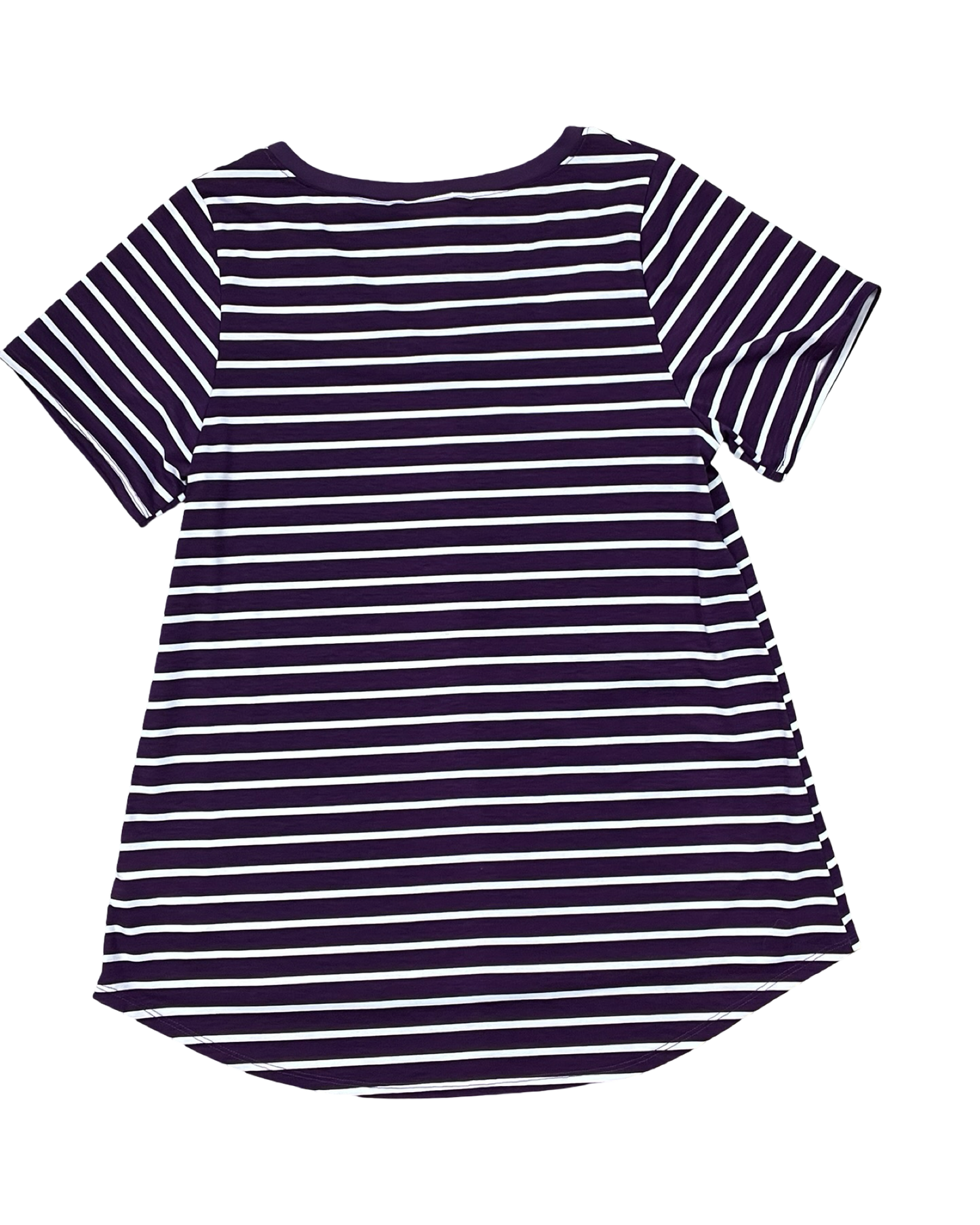 Top Ss By Lularoe In Purple & White, Size:L