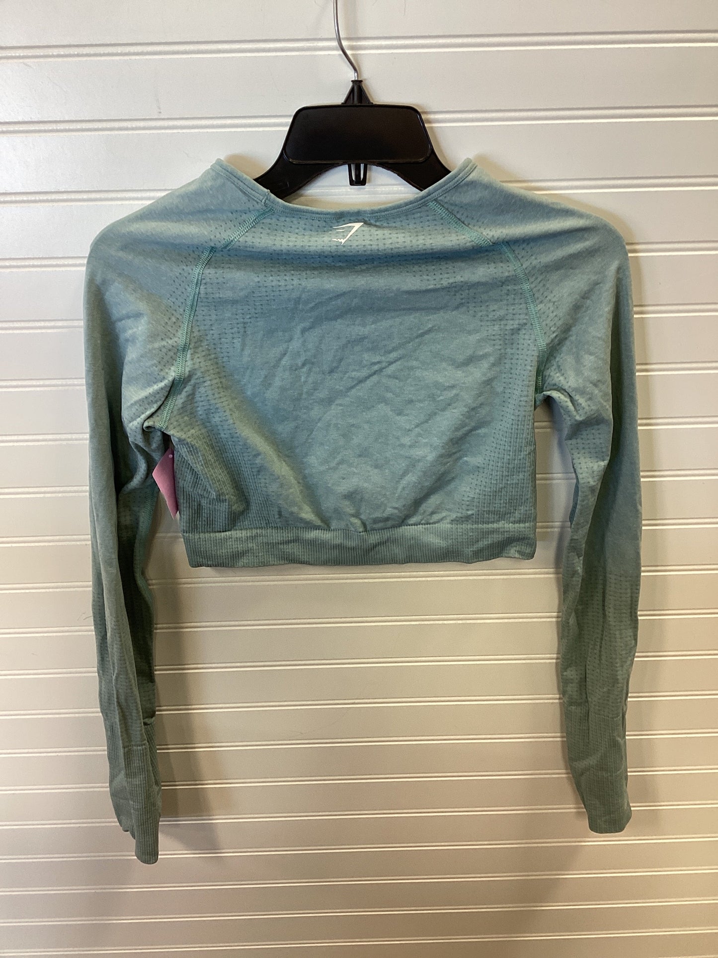 Athletic Top Ls Collar By Gym Shark In Blue, Size:M