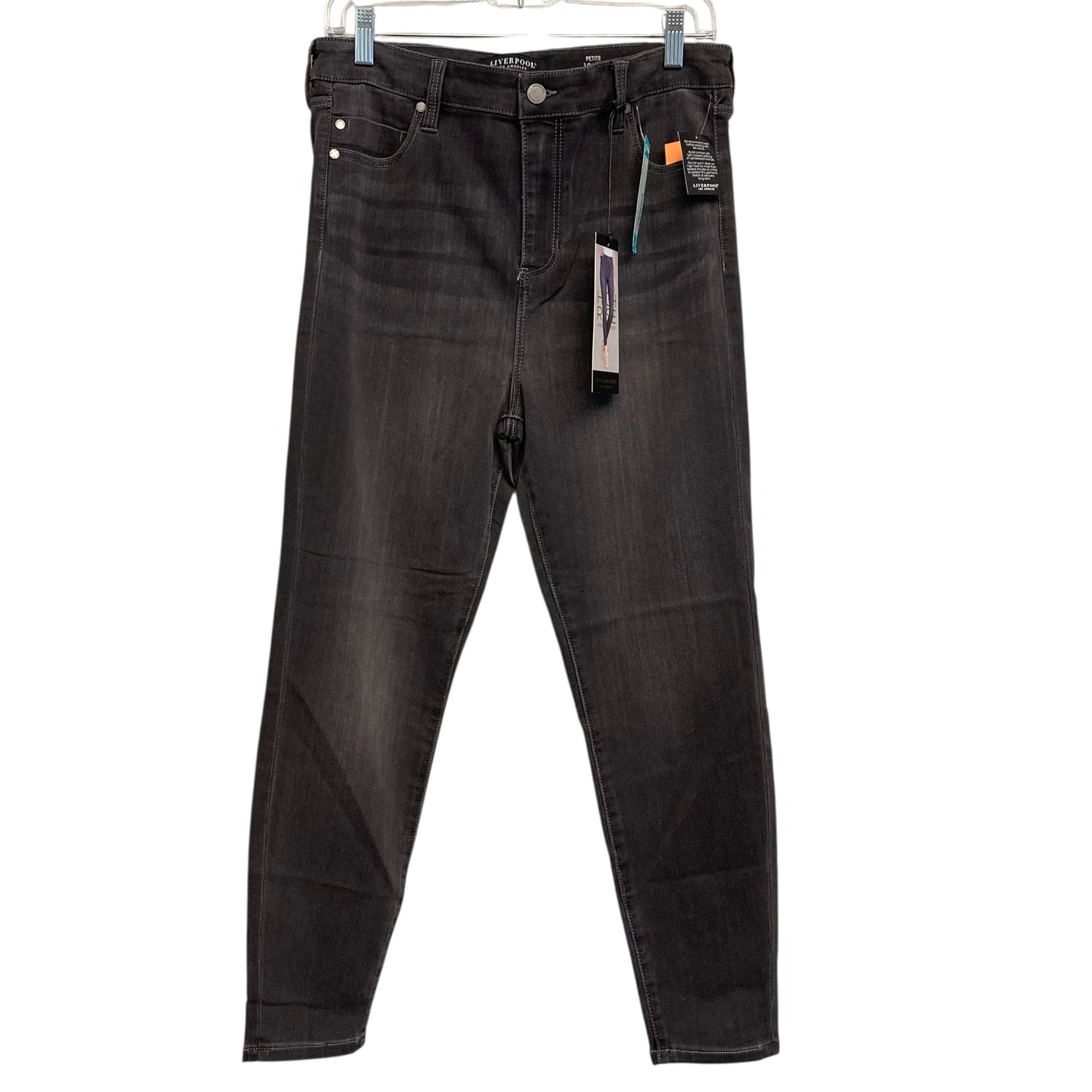 Jeans Skinny By Liverpool In Grey, Size:12
