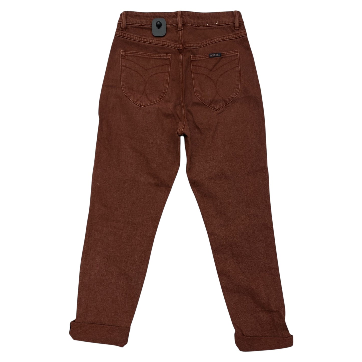 Jeans Straight By Rollas In Red Denim, Size:4