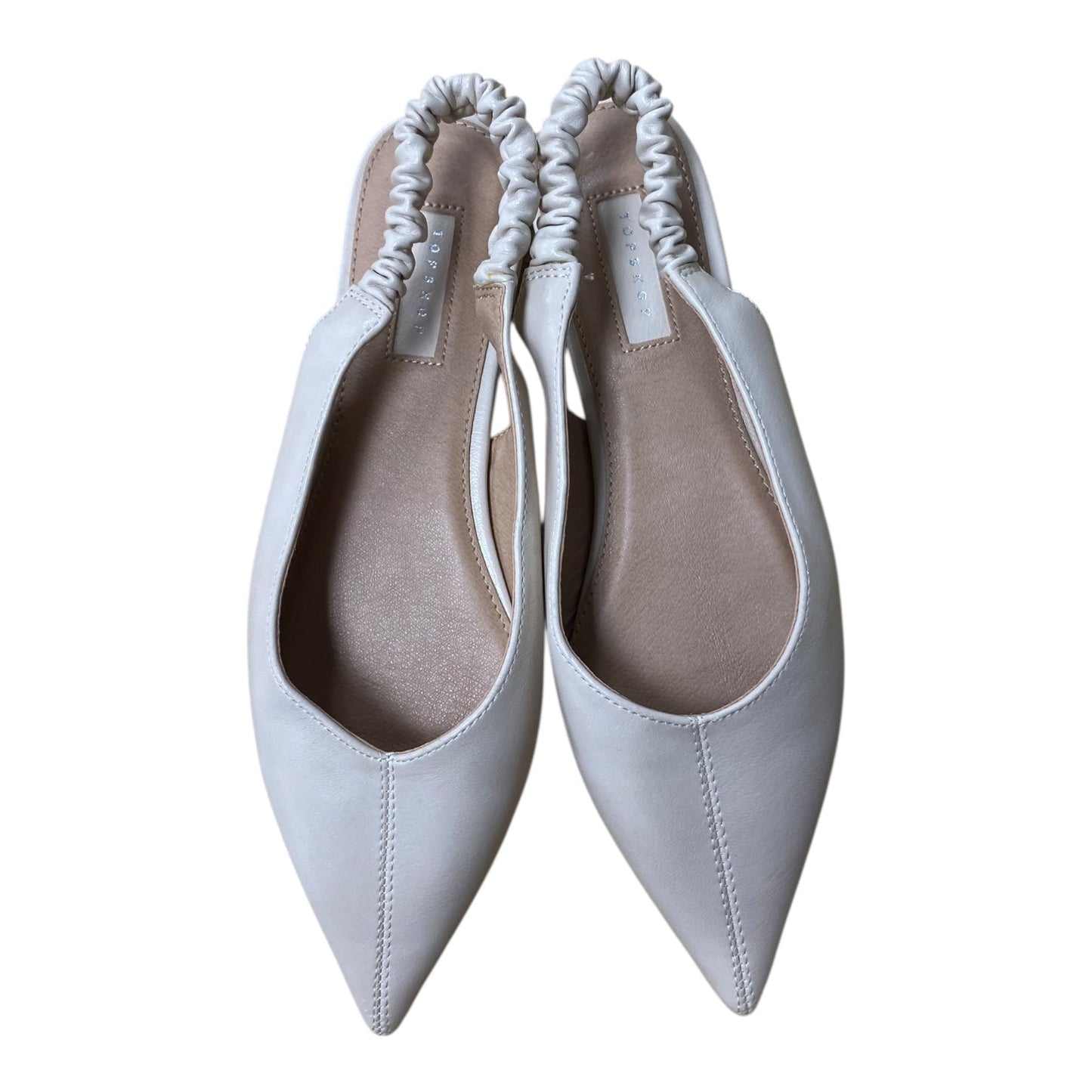 Shoes Flats By Topshop In Cream, Size:6.5