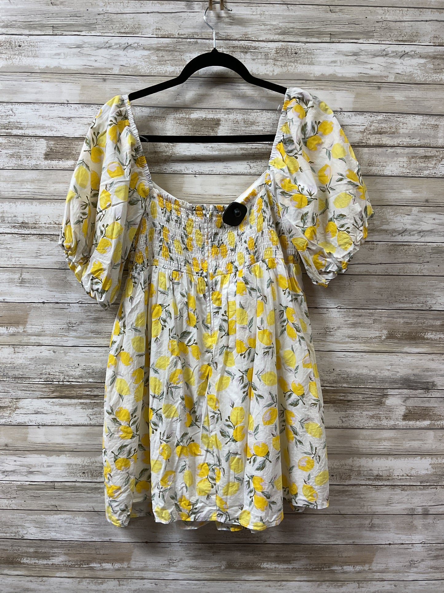 Dress Casual Short By Altard State In White & Yellow, Size:L