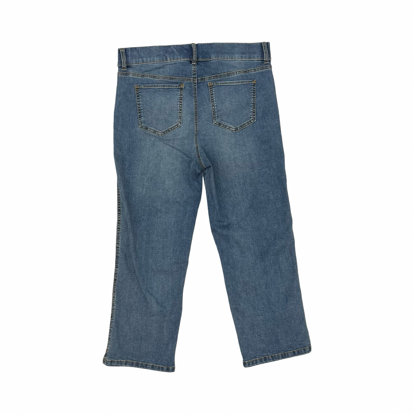 Jeans Cropped By Gloria Vanderbilt In Blue Denim, Size:12