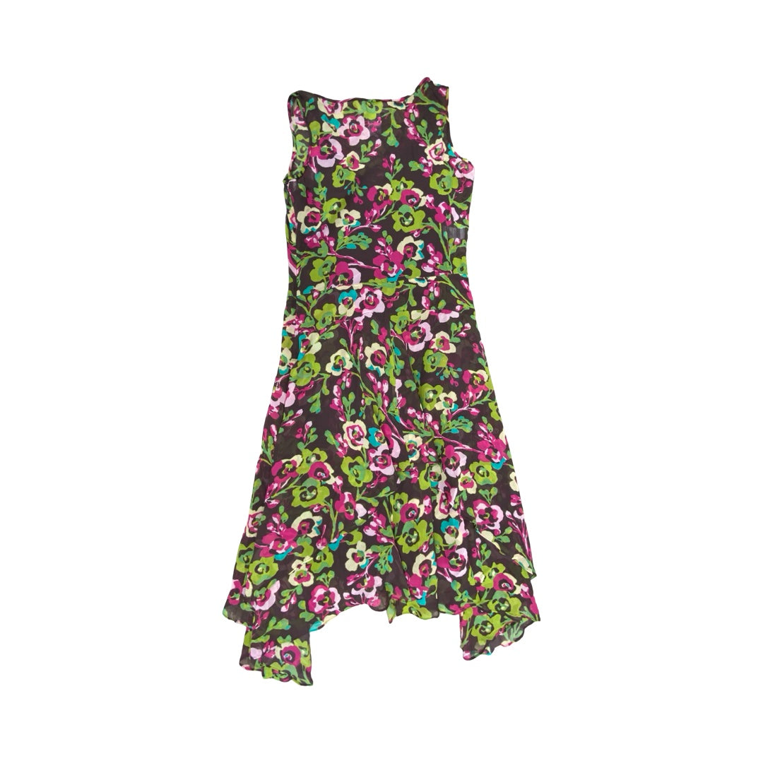 Dress Party Midi By Anne Klein In Floral Print, Size:2P