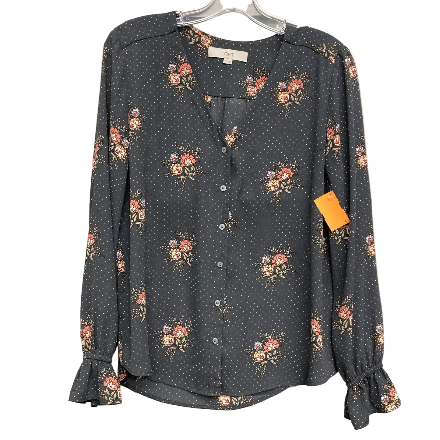 Top Ls By Loft In Grey, Size:S