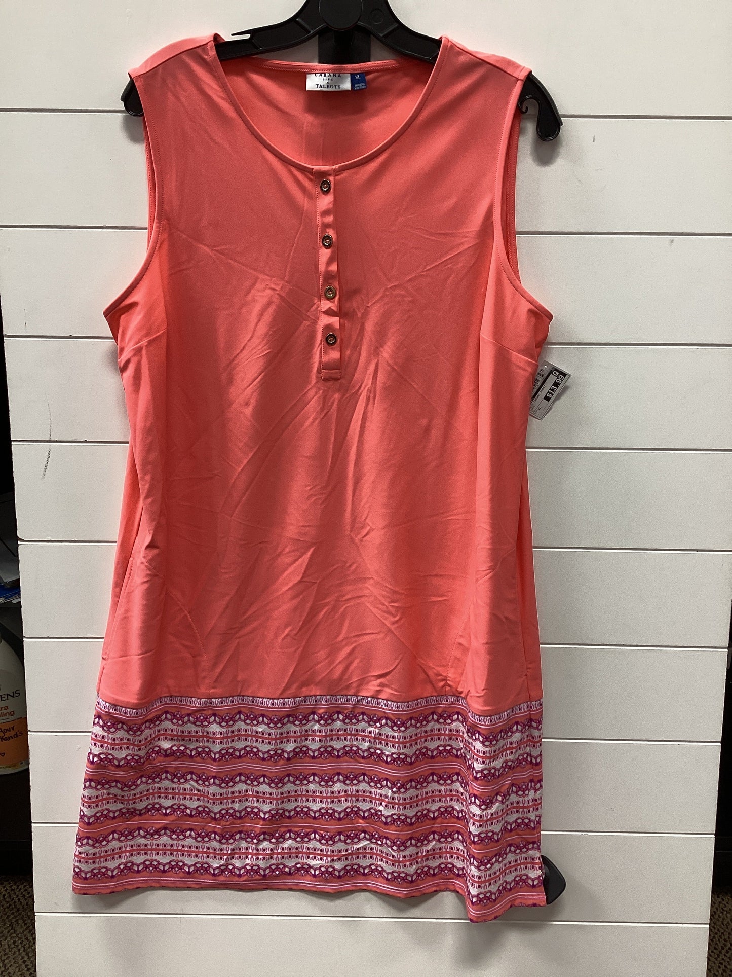 Dress Casual Short By Talbots In Coral, Size:Xl