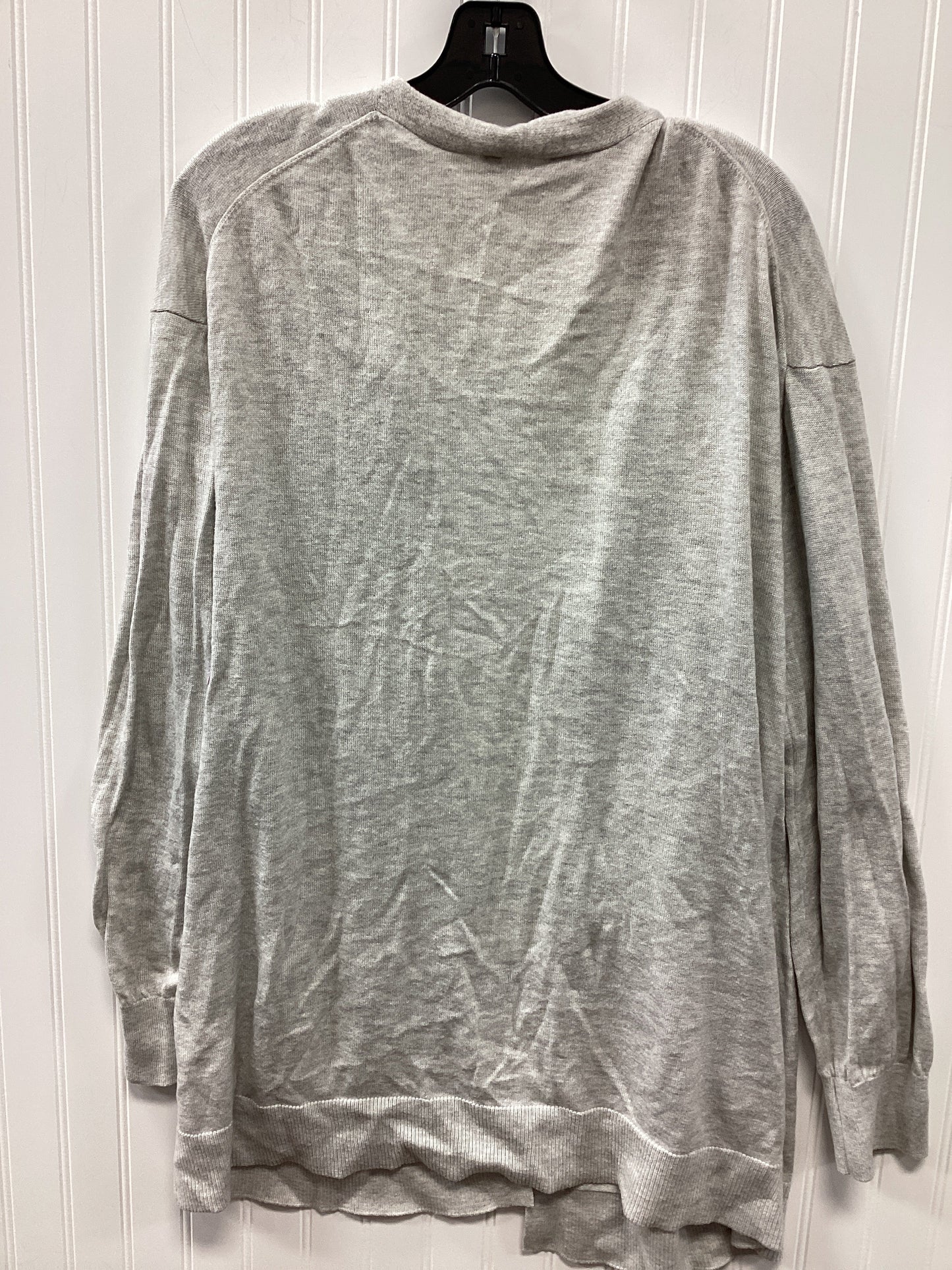 Sweater Cardigan By Cmb In Grey, Size:Xl