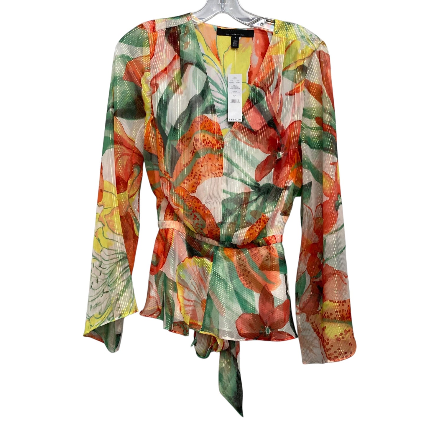 Top Ls By White House Black Market In Tropical Print, Size:S