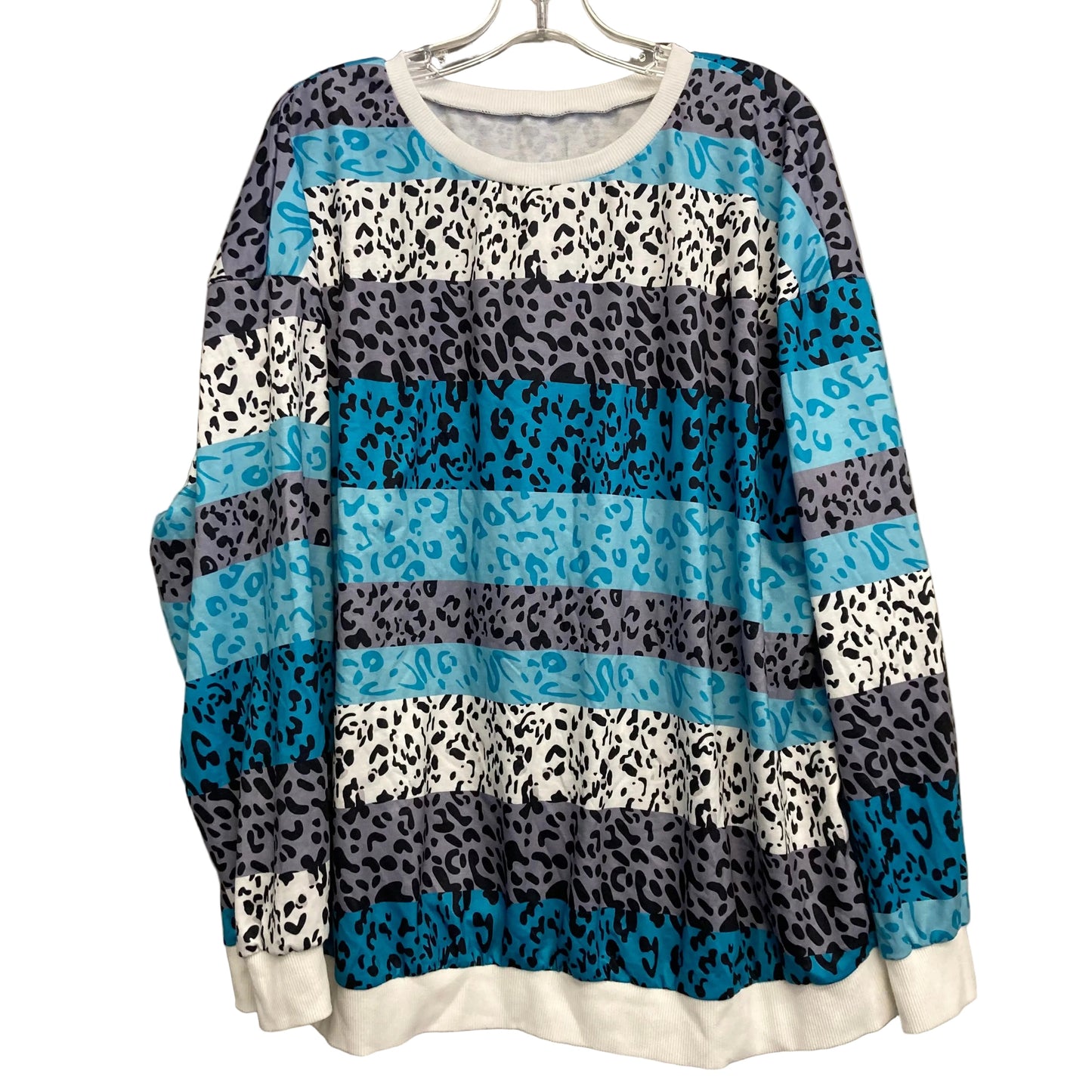 Top Ls By Emery Rose In Animal Print, Size:4X