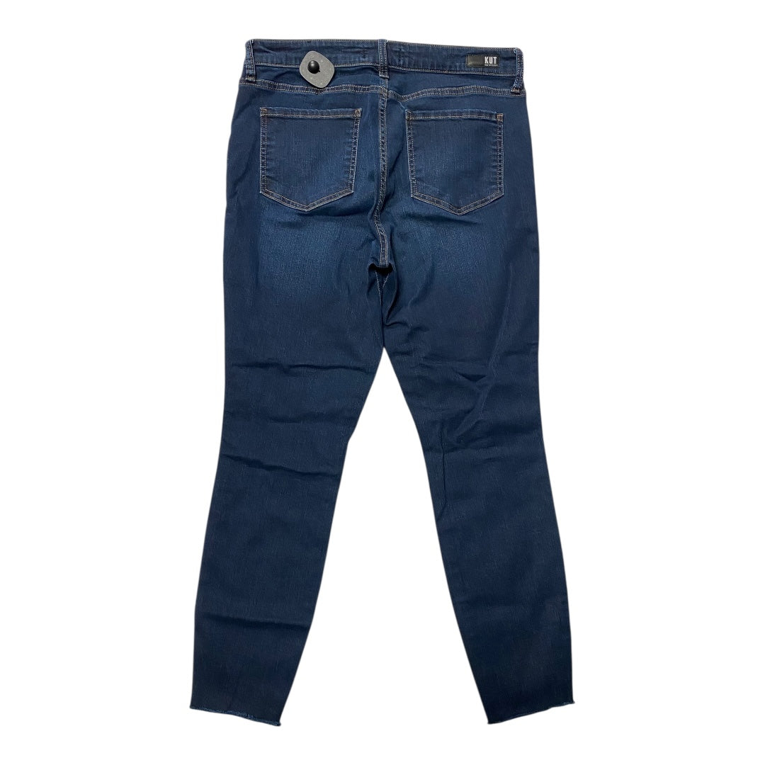 Jeans Skinny By Kut In Blue Denim, Size:12