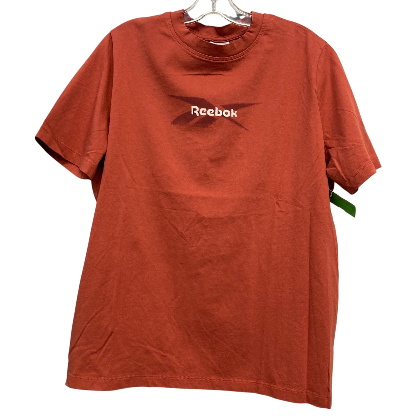 Athletic Top Ss By Reebok In Brown, Size:Xl