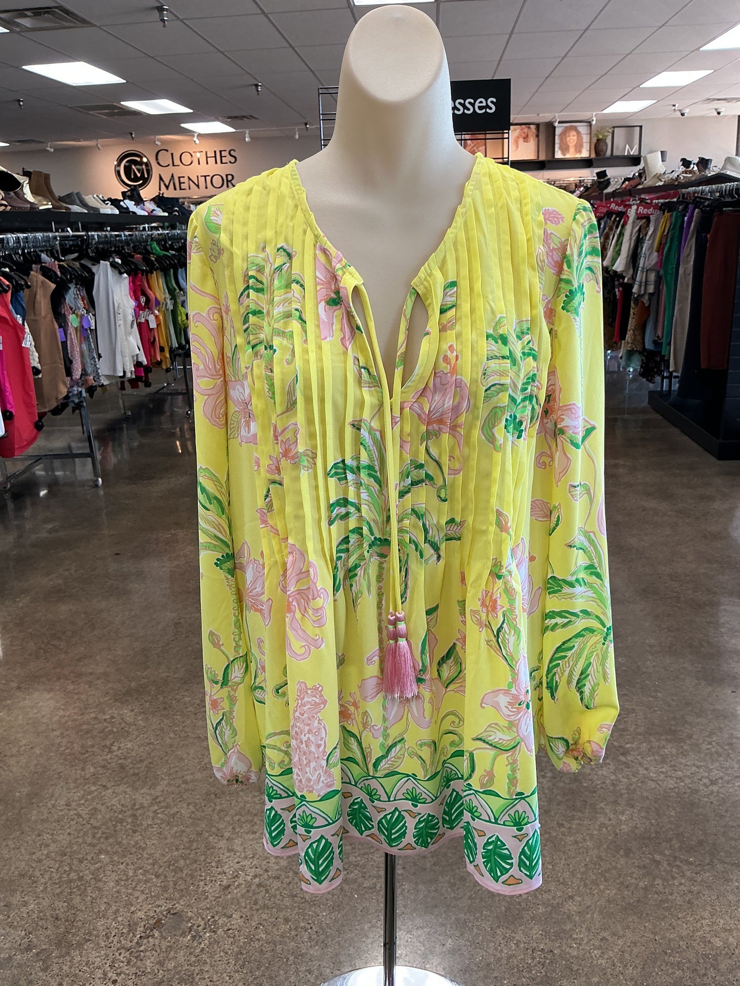 Top Ls Designer By Lilly Pulitzer In Yellow, Size:M