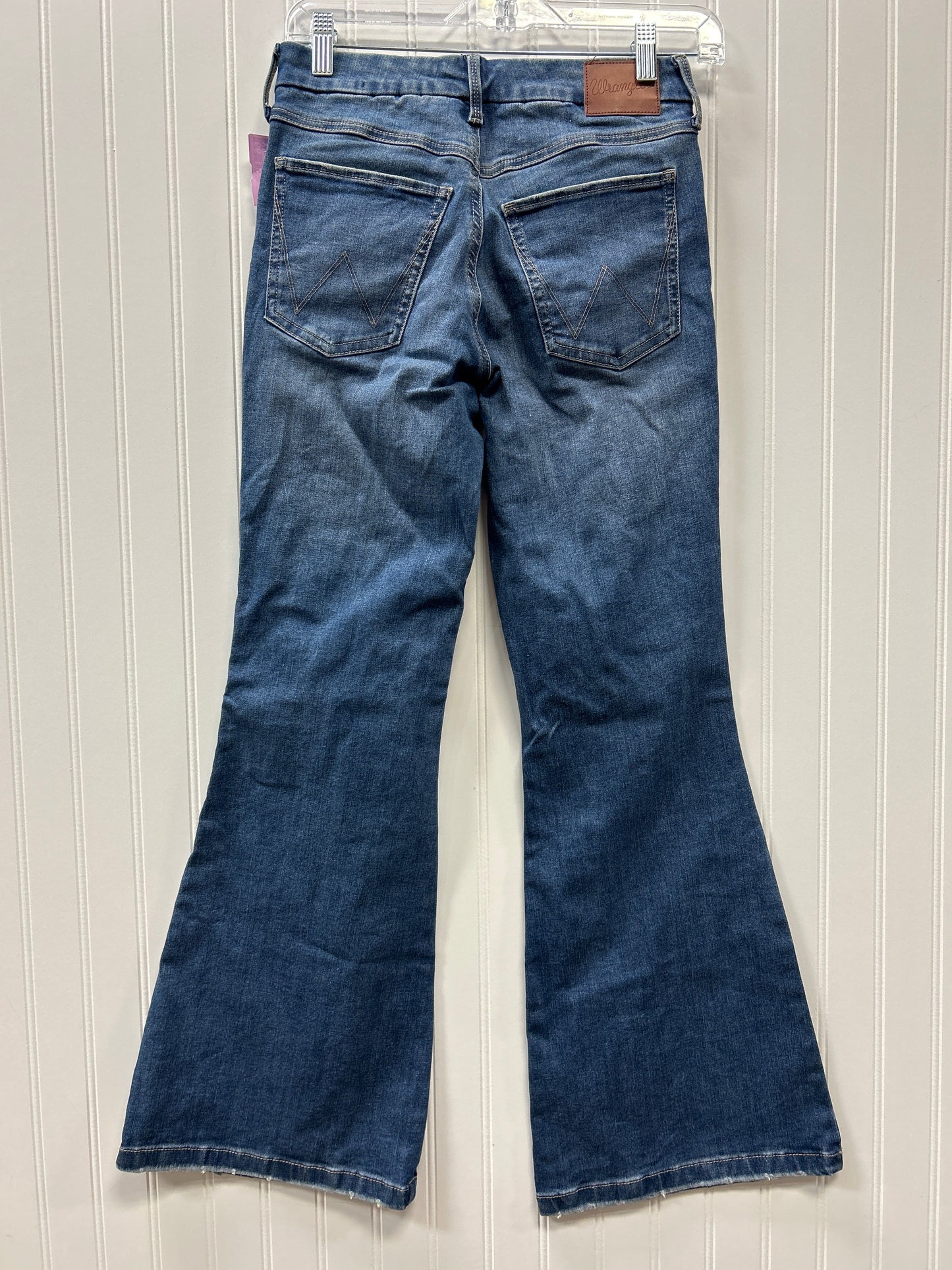 Jeans Flared By Wrangler In Blue Denim, Size:6