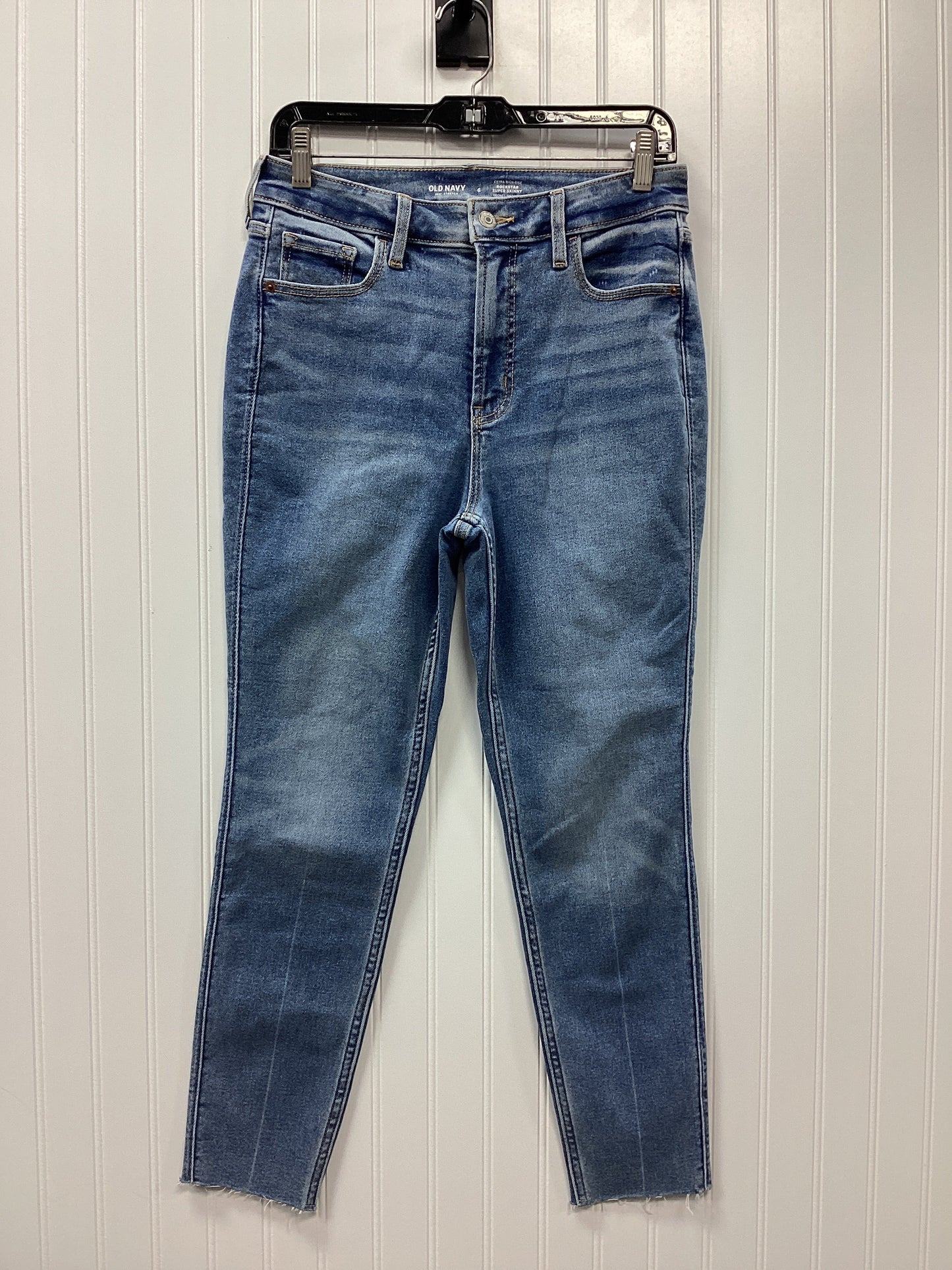 Jeans Skinny By Old Navy In Blue Denim, Size:6