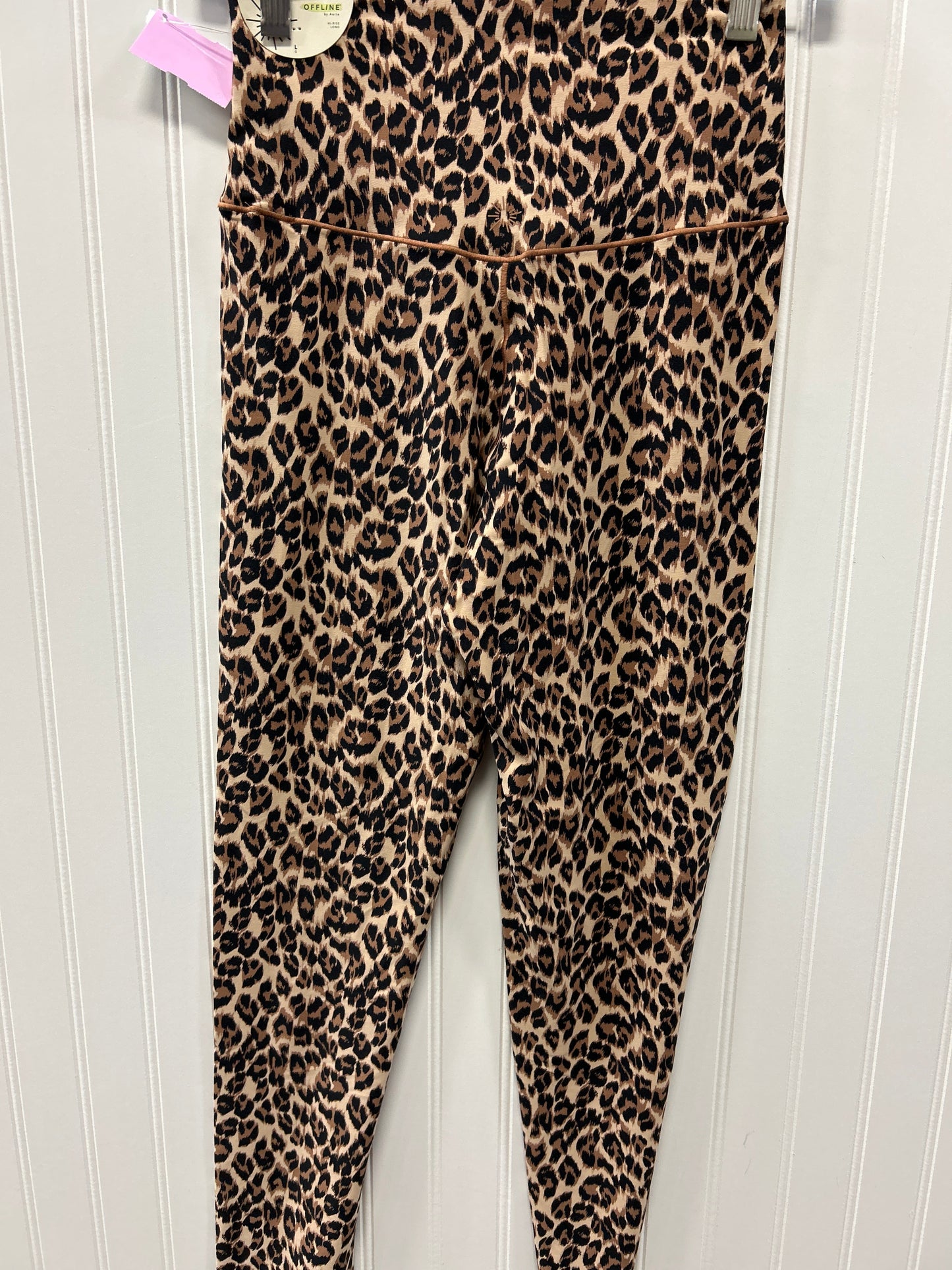 Athletic Leggings By Aerie In Brown, Size:L