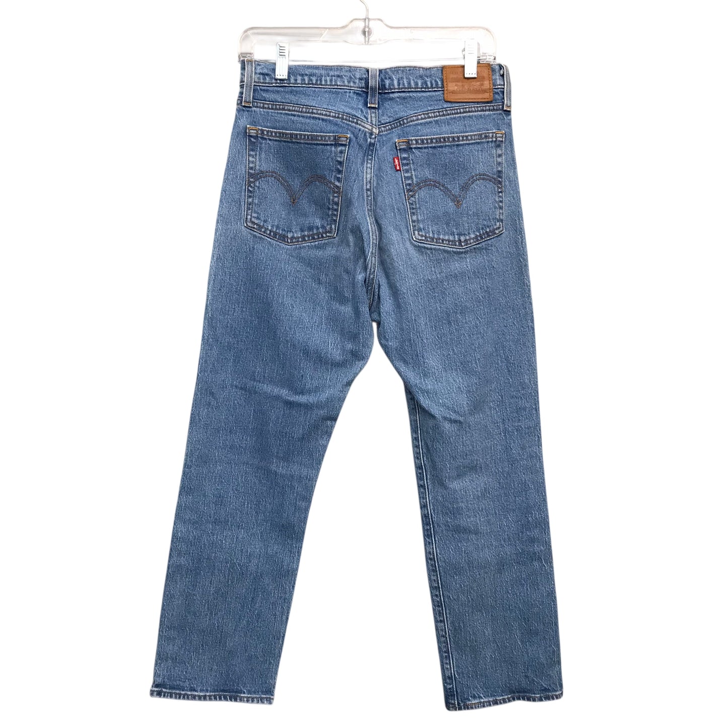 Jeans Straight By Levis In Blue Denim, Size:6
