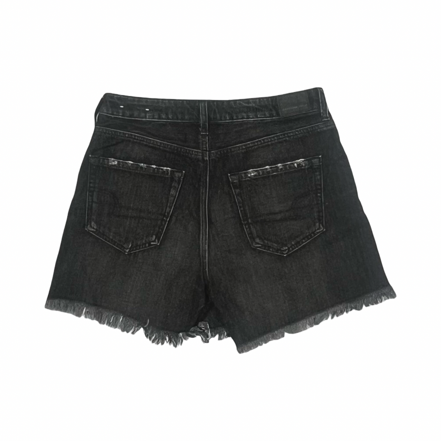 Shorts By American Eagle In Black Denim, Size:4