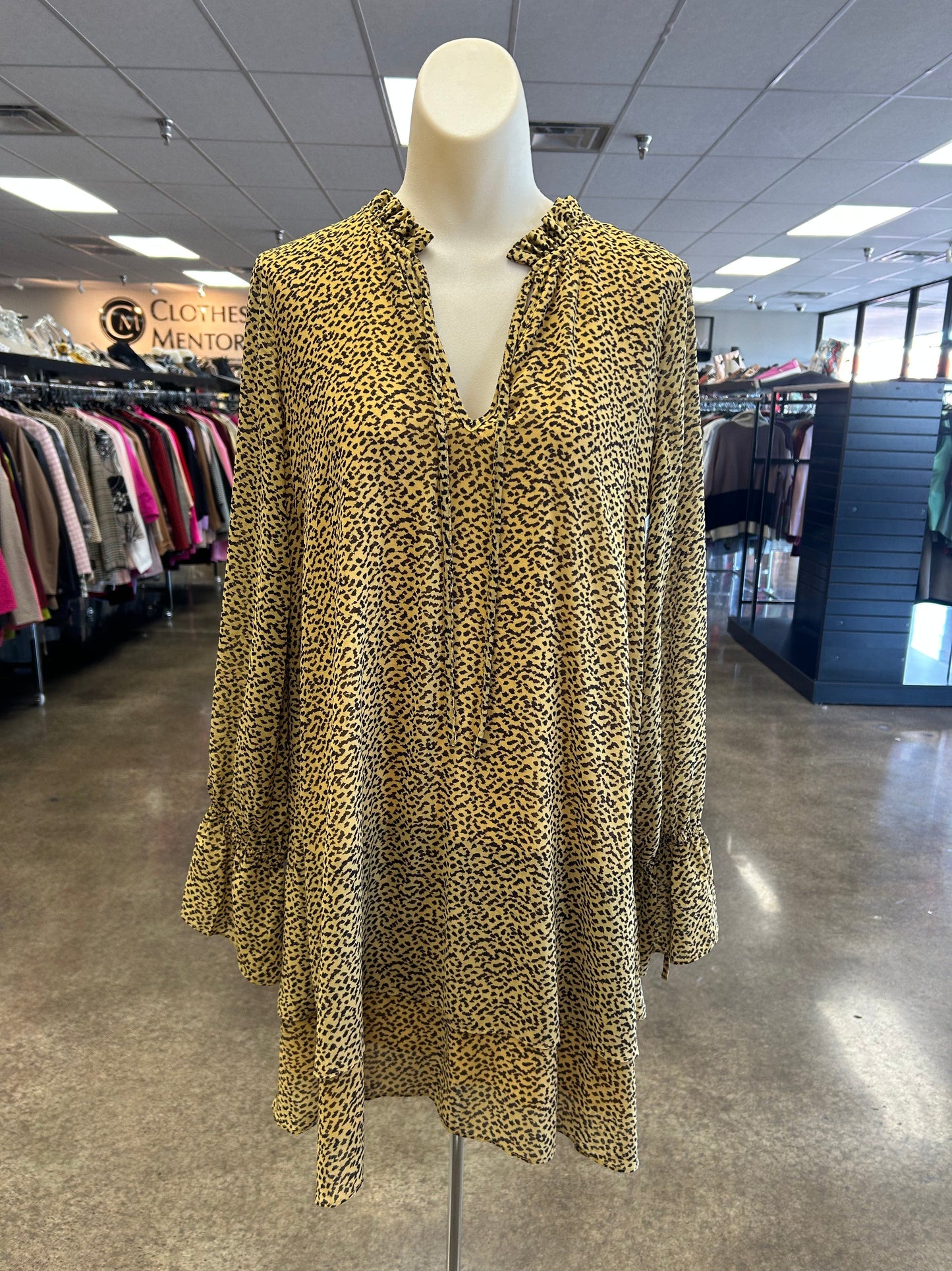 Dress Casual Short By Sugar Lips In Animal Print, Size:S