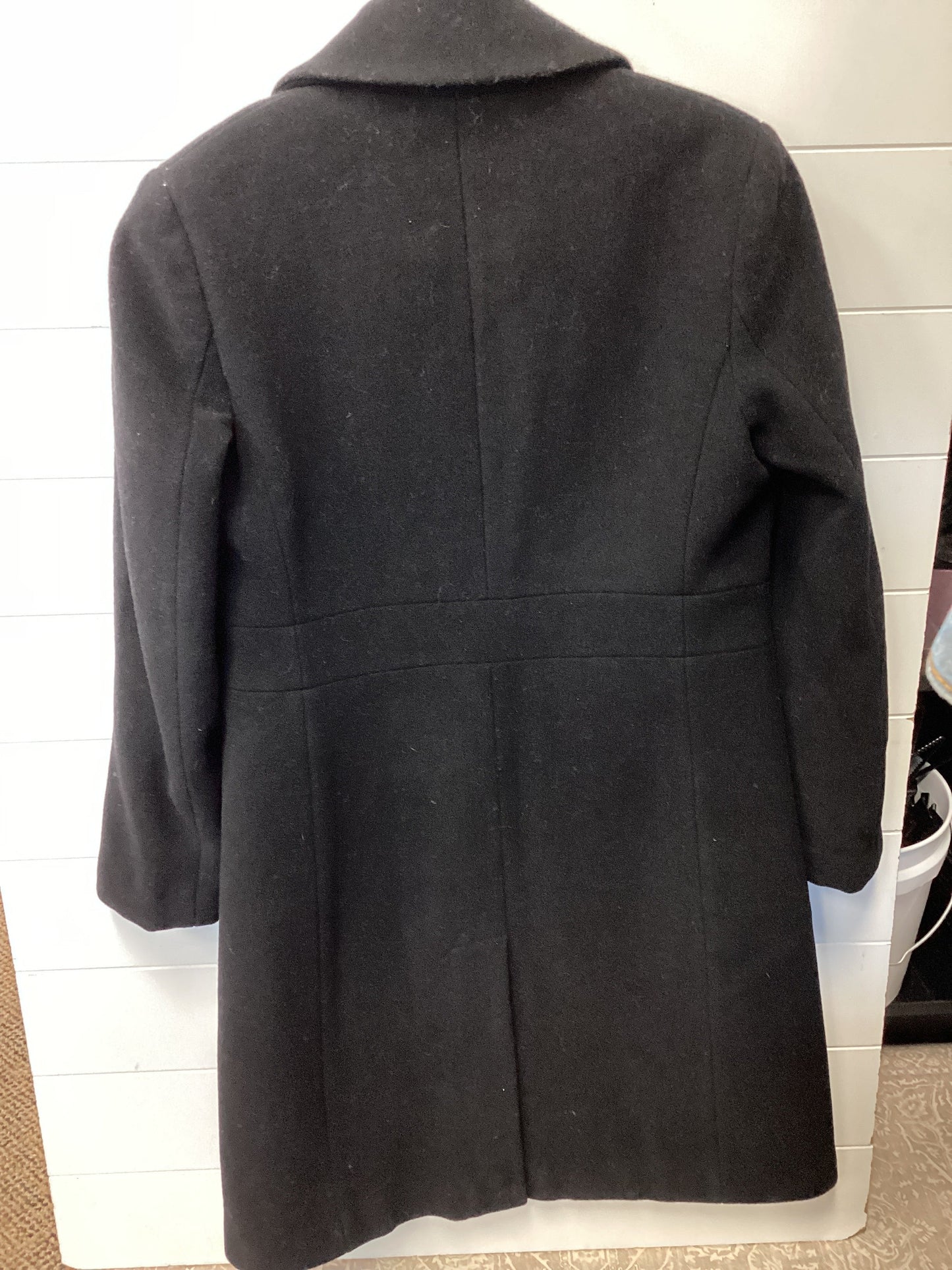 Coat Wool By Calvin Klein In Black, Size:2
