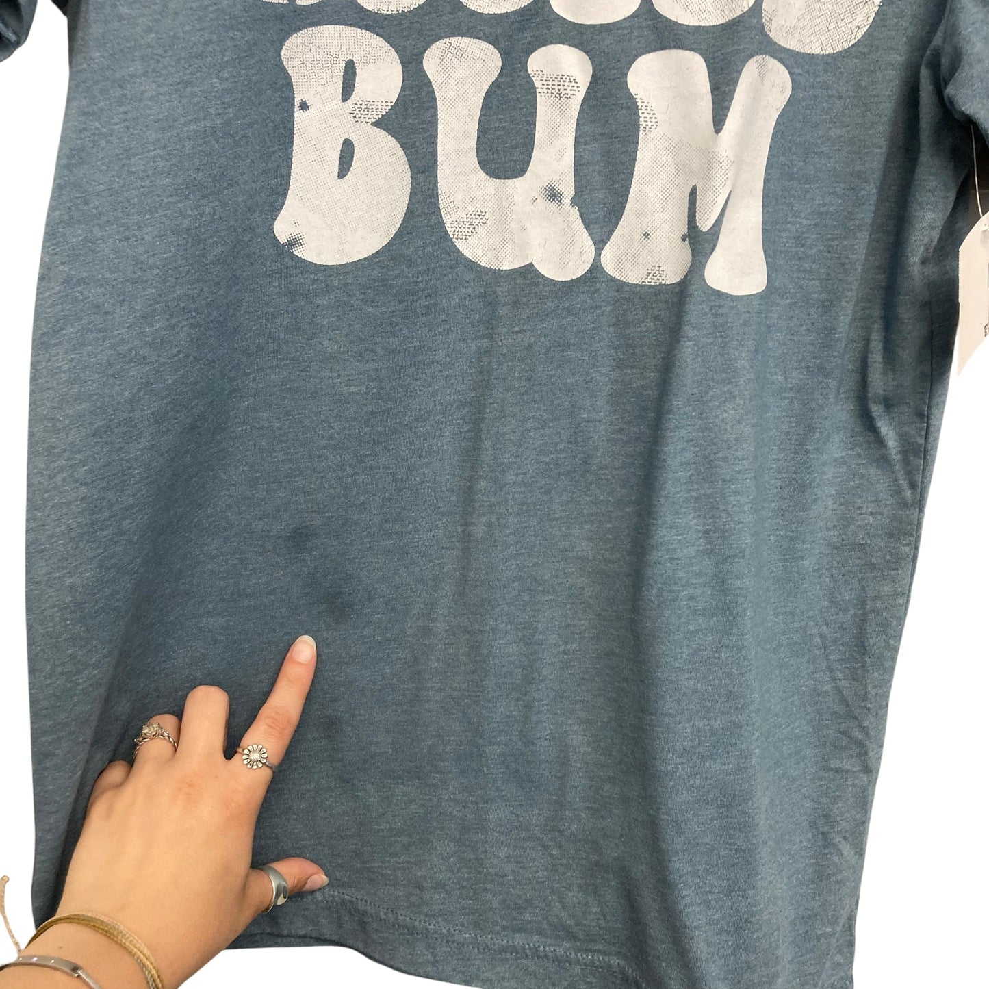 Top Ss Basic By Canvas In Teal, Size:M