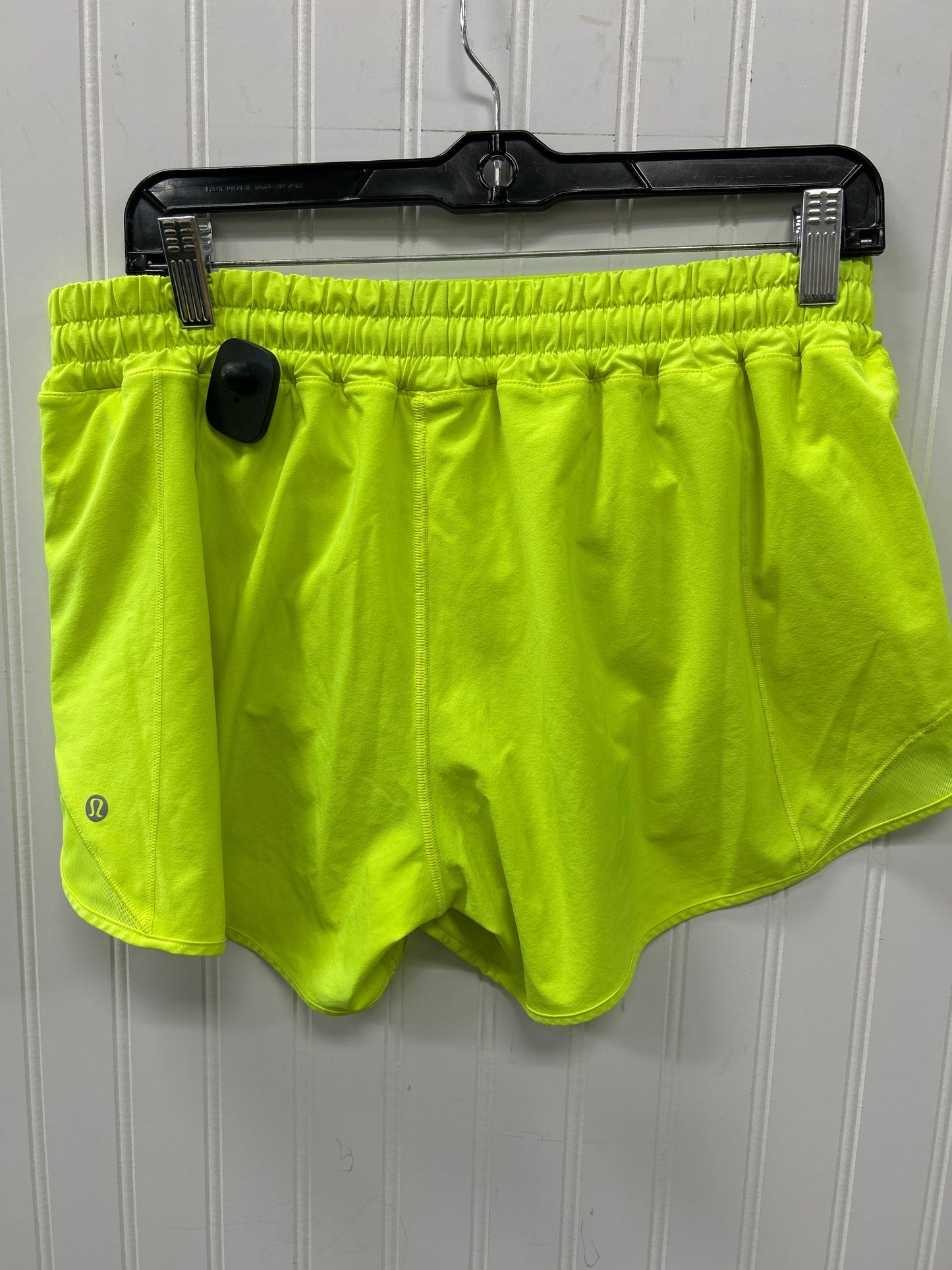 Athletic Shorts By Lululemon In Yellow, Size:8