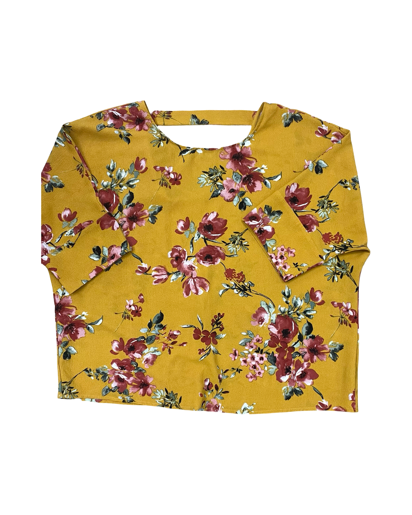 Top 3/4 Sleeve By Apt 9 In Yellow, Size:1X