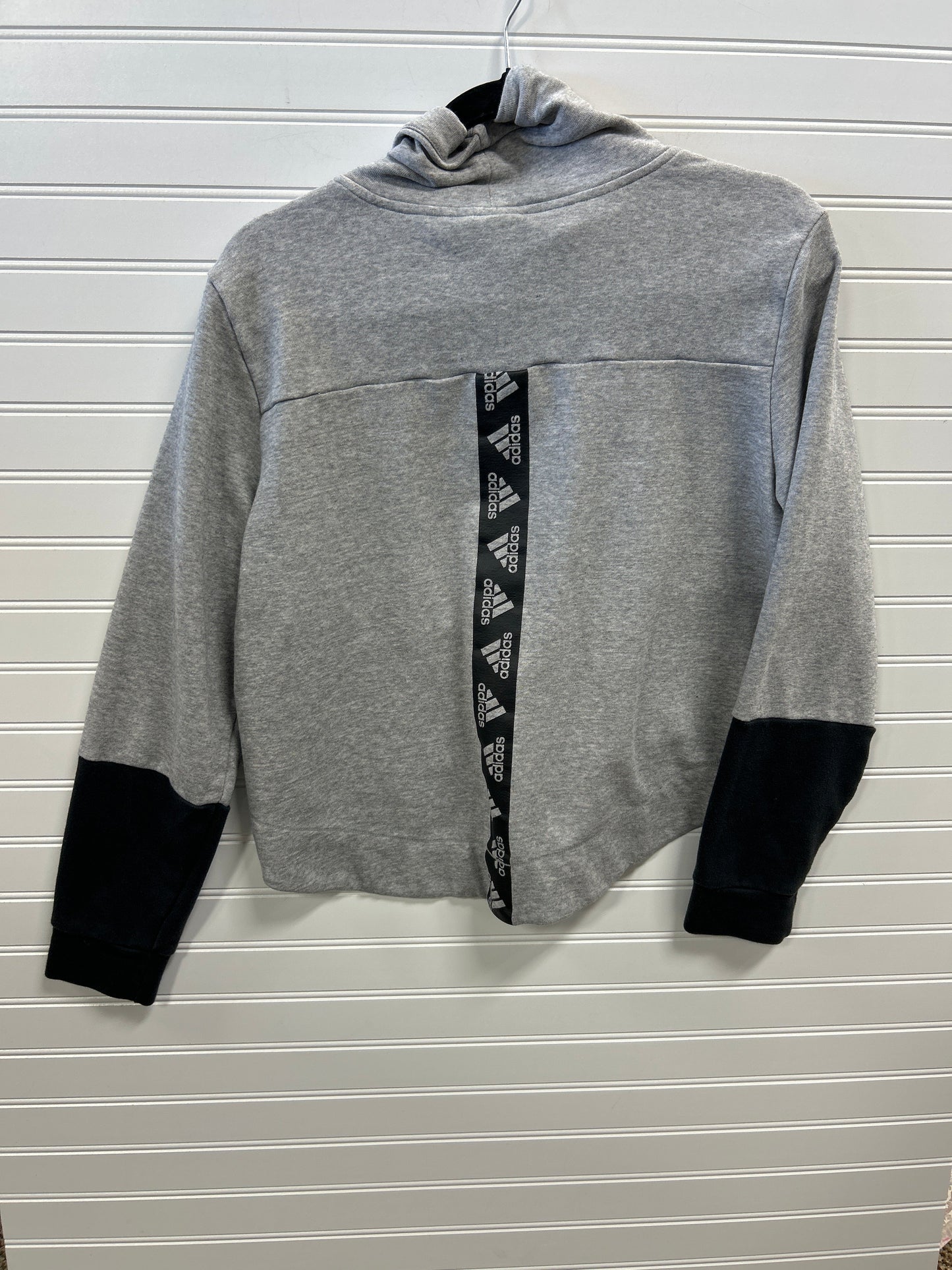 Athletic Top Ls Crewneck By Adidas In Grey, Size:L