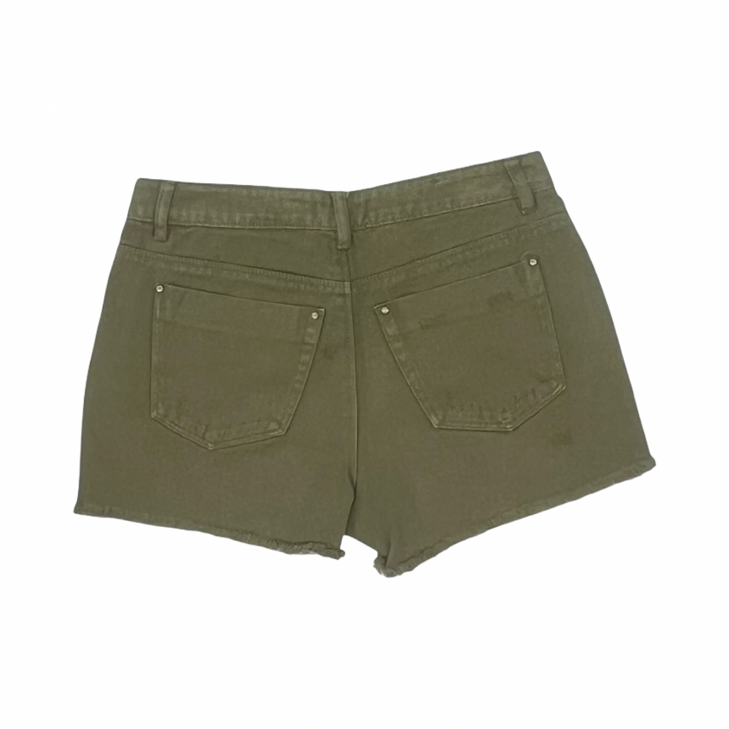 Shorts By A Loves A In Green Denim, Size:2