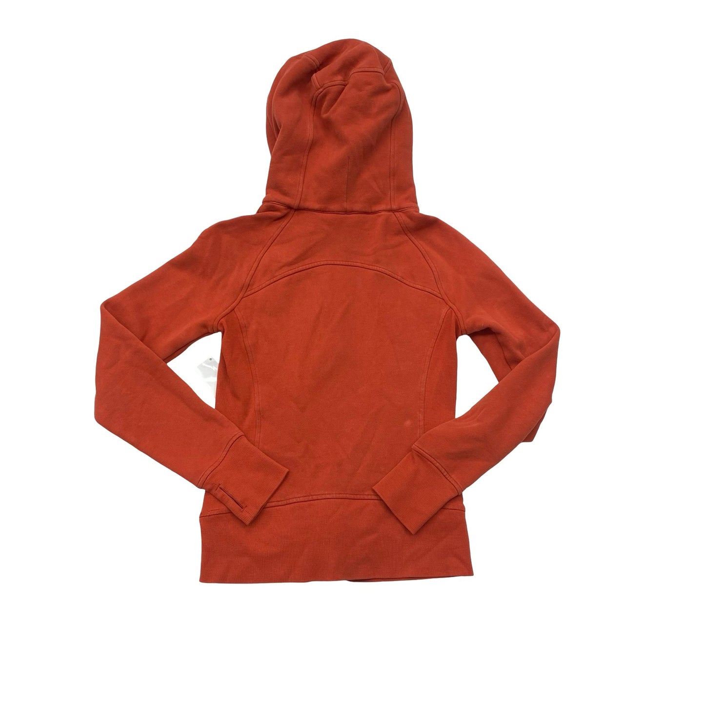 Athletic Sweatshirt Hoodie By Lululemon In Orange, Size:4