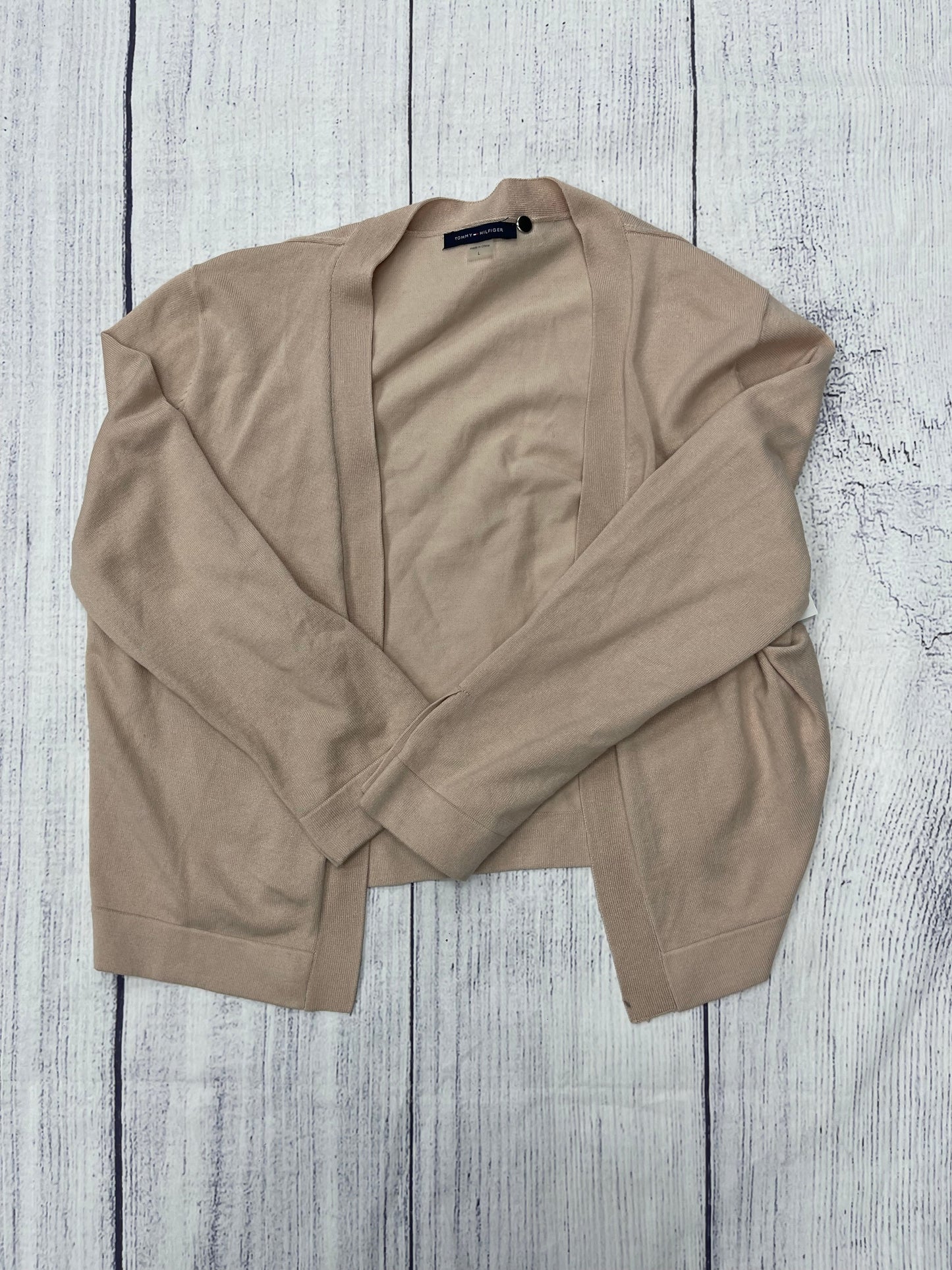 Cardigan By Tommy Hilfiger In Tan, Size: L