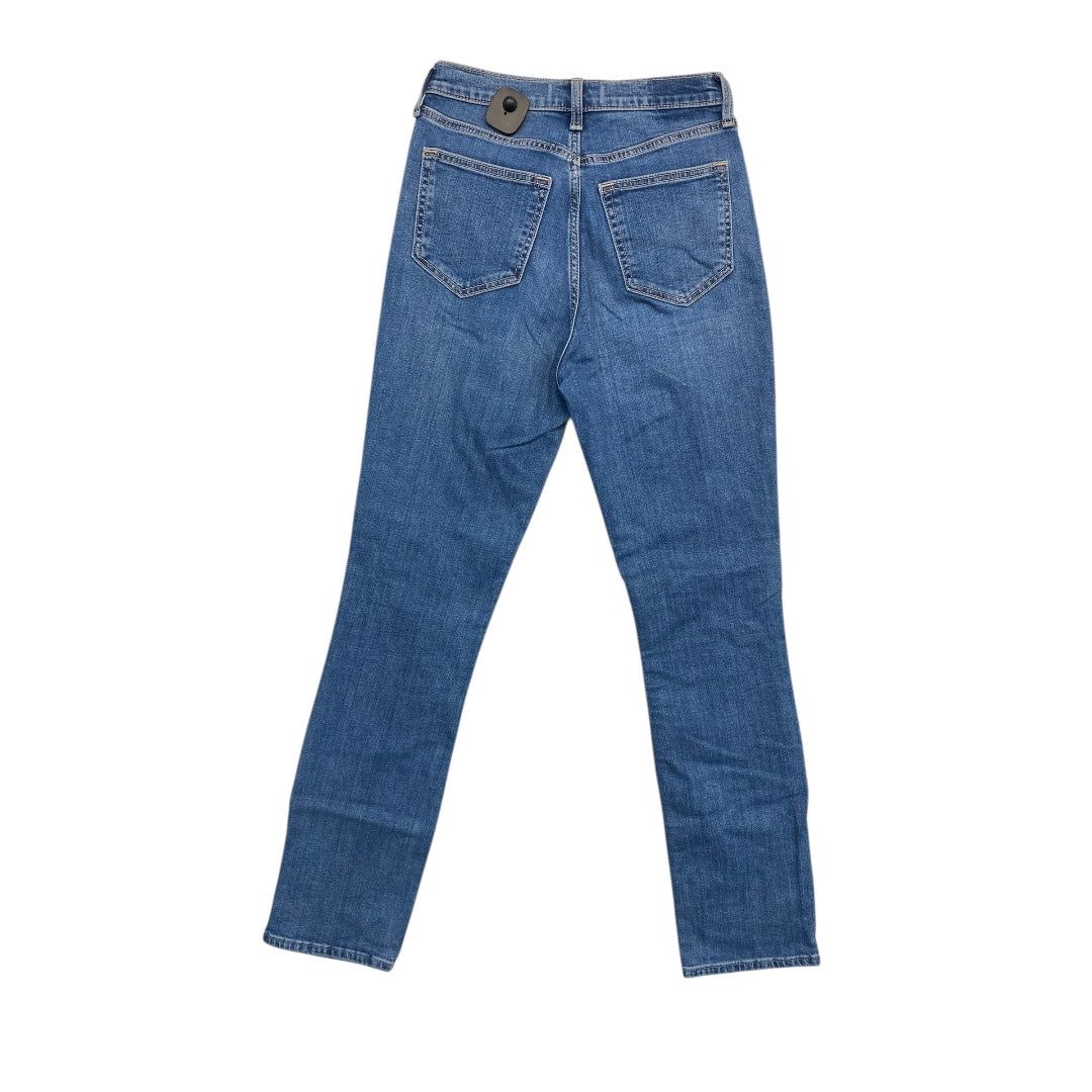 Jeans Straight By Abercrombie And Fitch In Blue Denim, Size:0