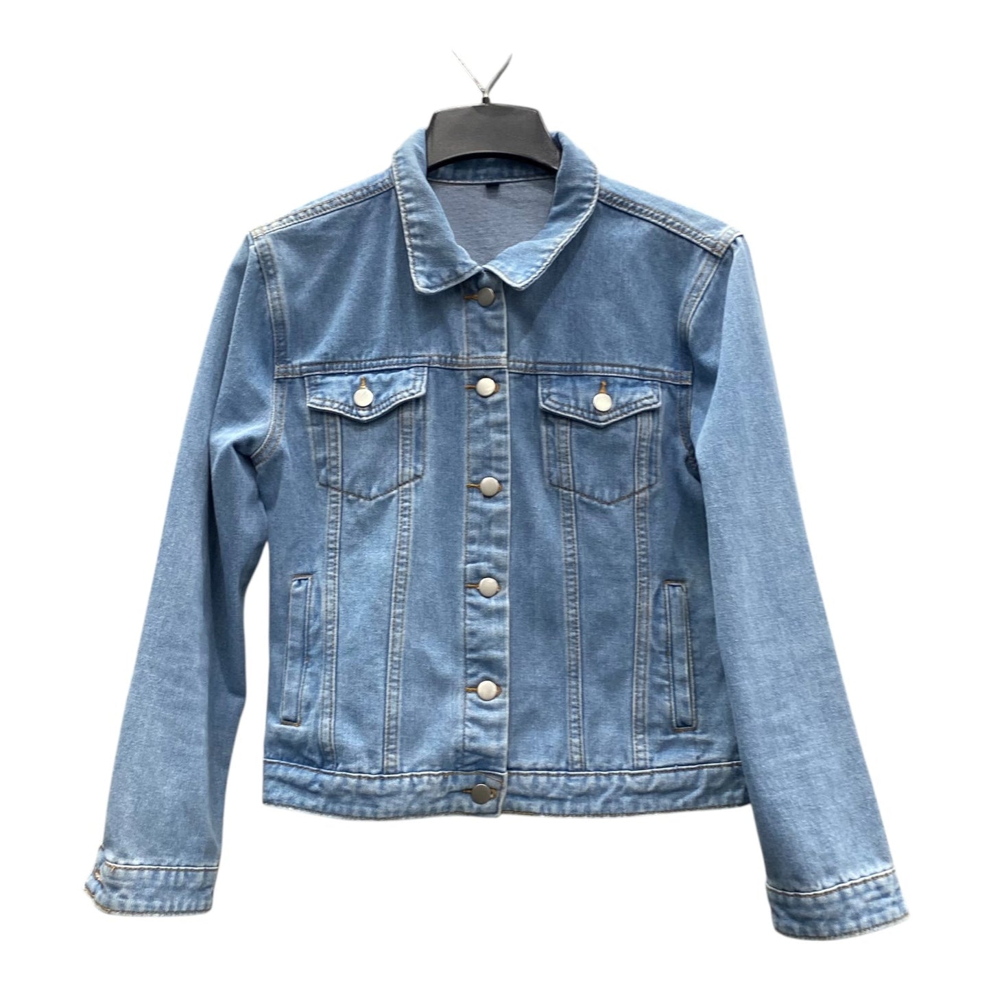 Jacket Denim In Blue, Size:M