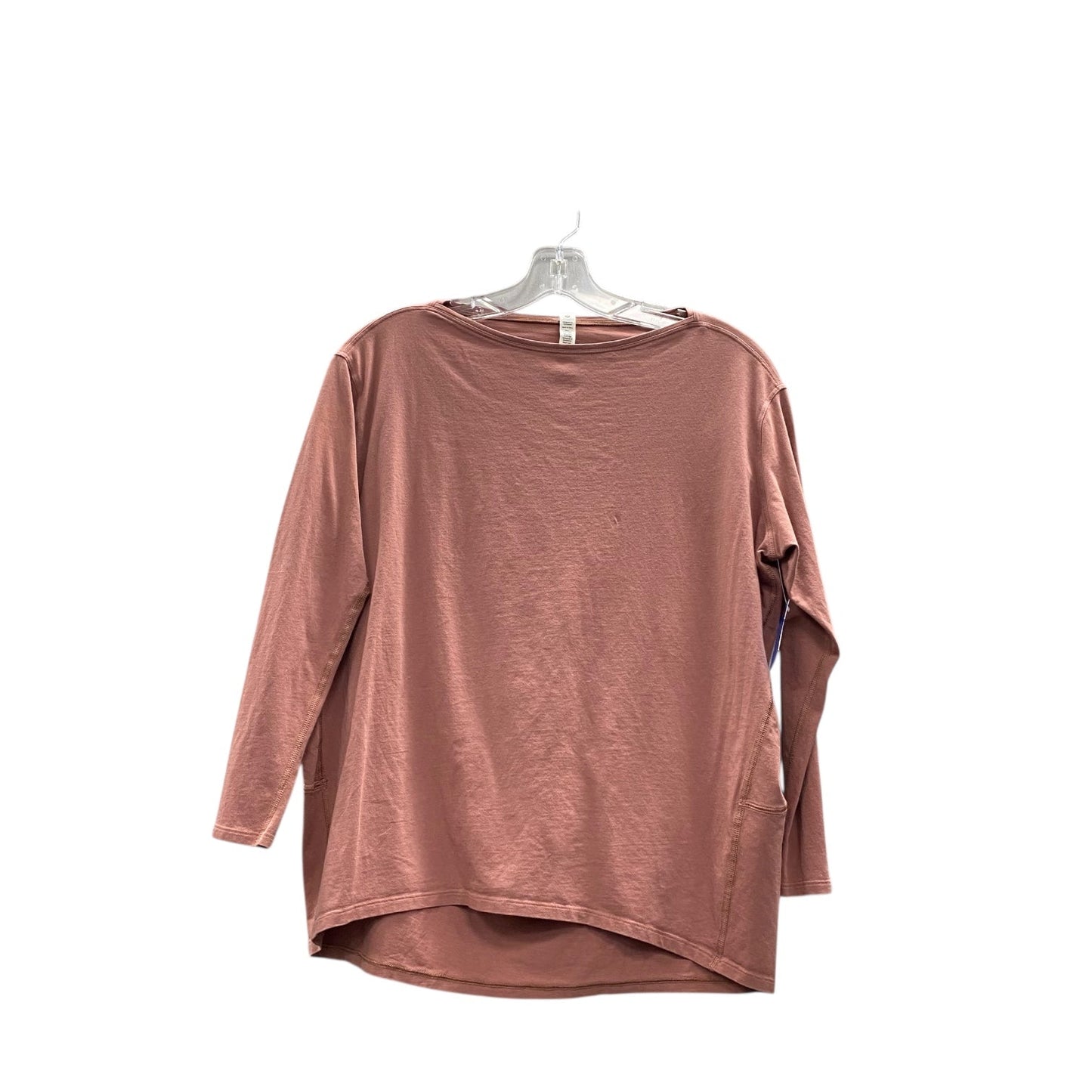 Athletic Top Ls Crewneck By Lulu In Mauve, Size:S