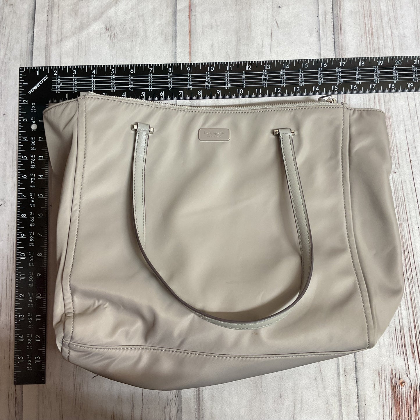 Handbag Designer By Kate Spade In Grey, Size:Large