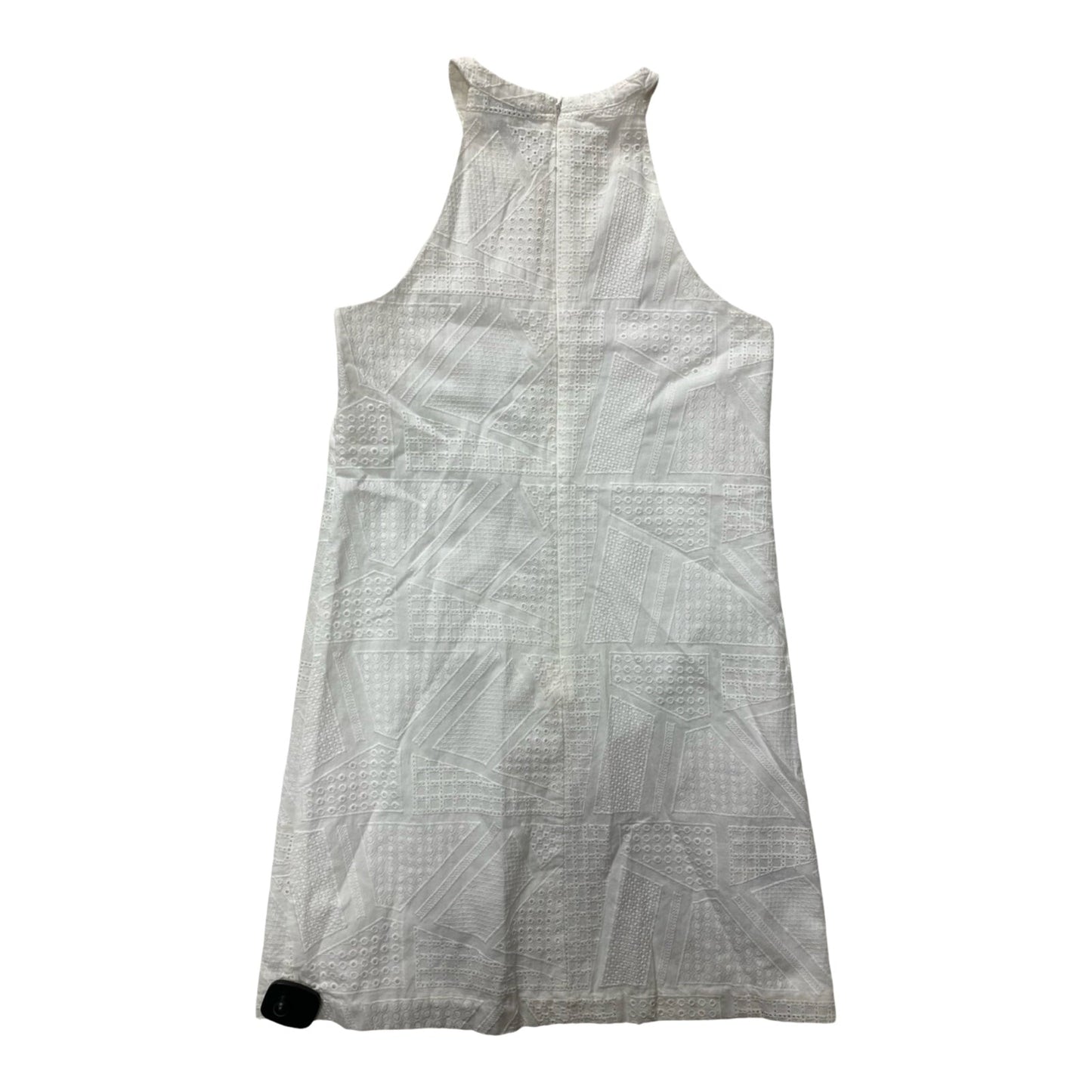 Dress Casual Midi By Ann Taylor In White, Size:0