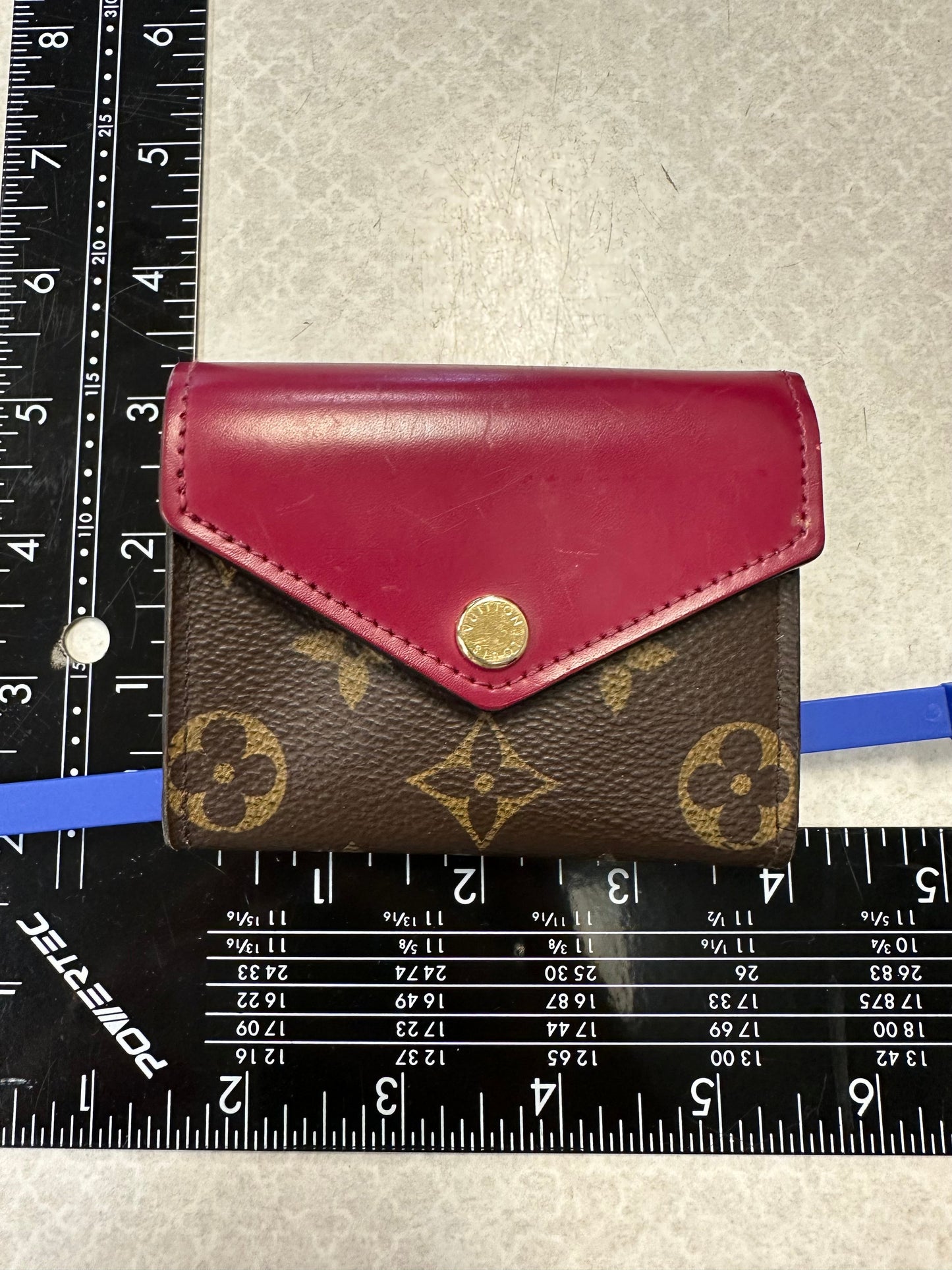 Wallet Luxury Designer By Louis Vuitton In Brown & Purple, Size:Small